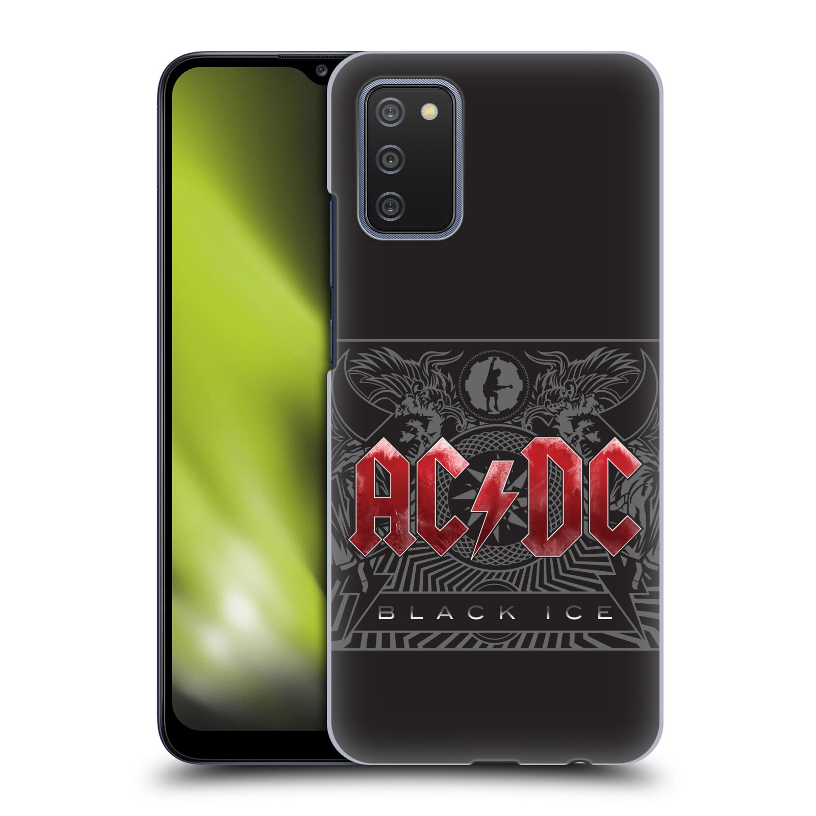 Plastové pouzdro na mobil Samsung Galaxy A02s - Head Case - AC/DC Black Ice