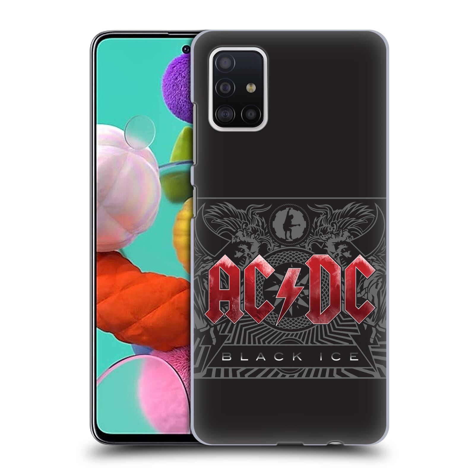 Plastové pouzdro na mobil Samsung Galaxy A51 - Head Case - AC/DC Black Ice