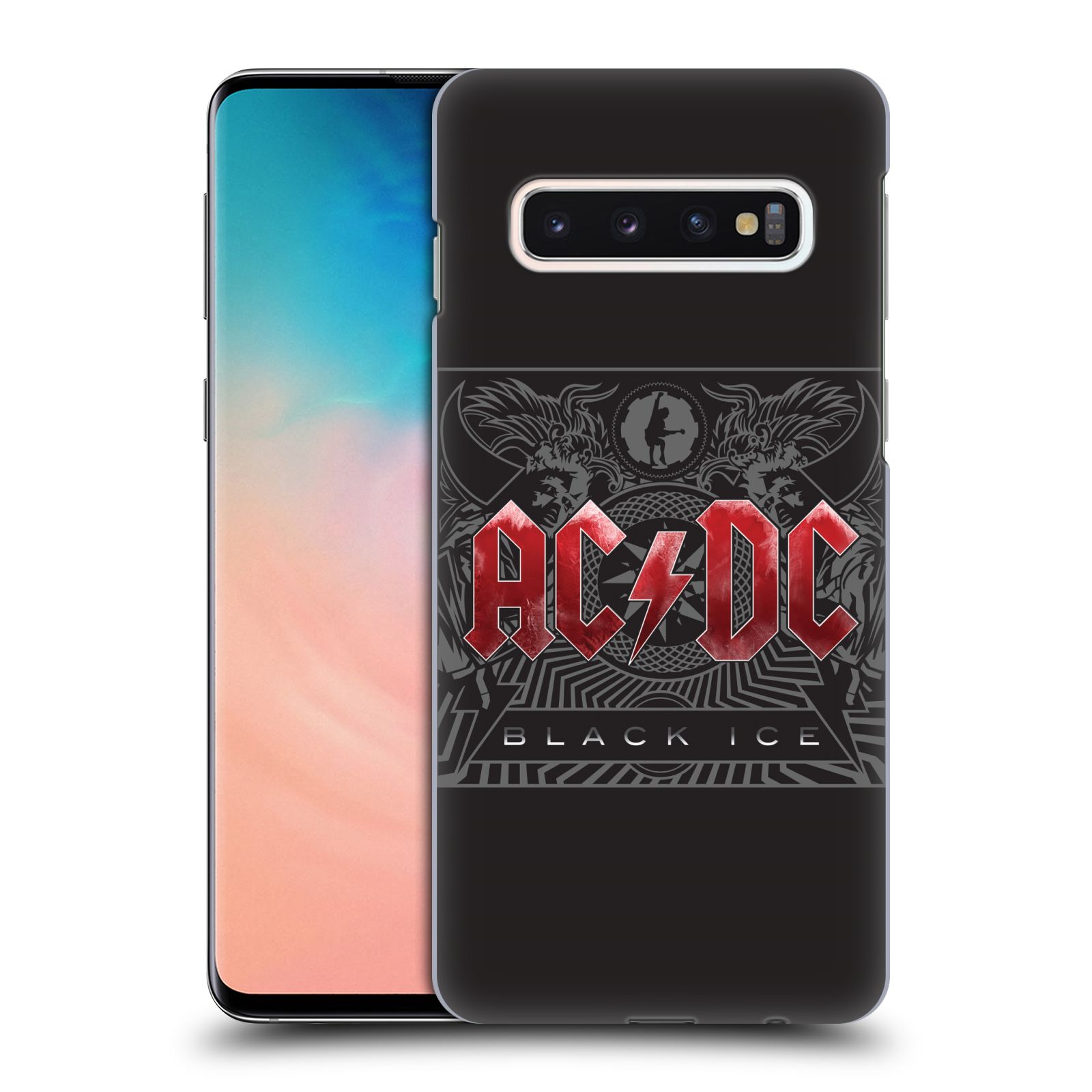 Plastové pouzdro na mobil Samsung Galaxy S10 - Head Case - AC/DC Black Ice