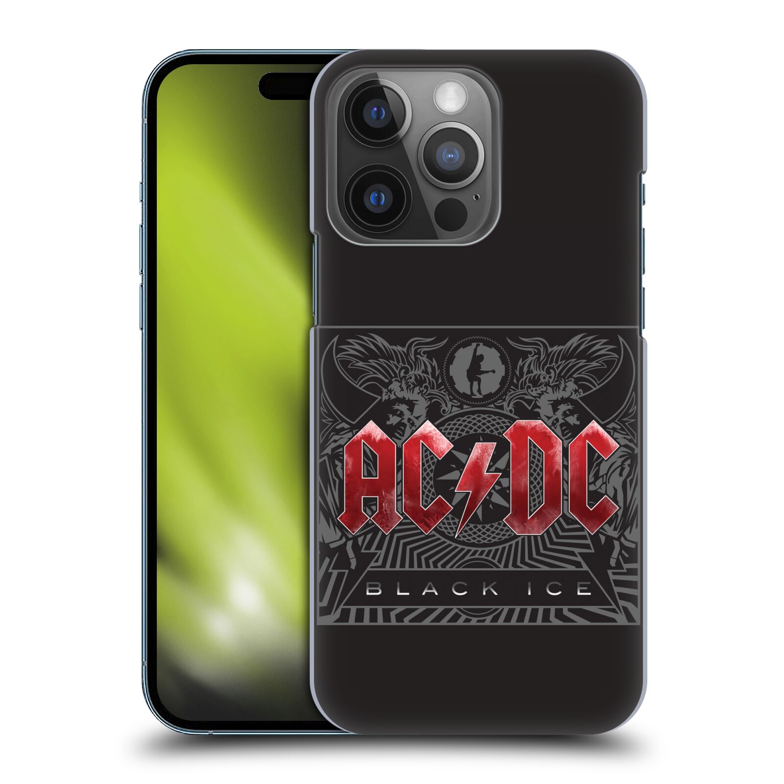 Plastové pouzdro na mobil Apple iPhone 14 Pro - Head Case - AC/DC Black Ice