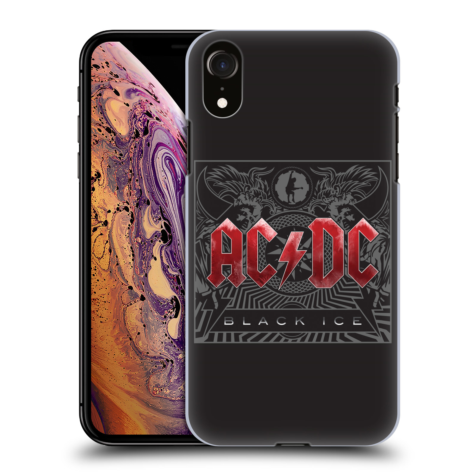 Plastové pouzdro na mobil Apple iPhone XR - Head Case - AC/DC Black Ice