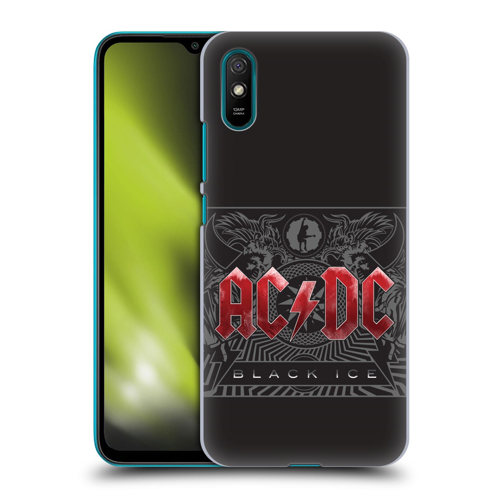 Plastové pouzdro na mobil Xiaomi Redmi 9A / Xiaomi Redmi 9AT - Head Case - AC/DC Black Ice
