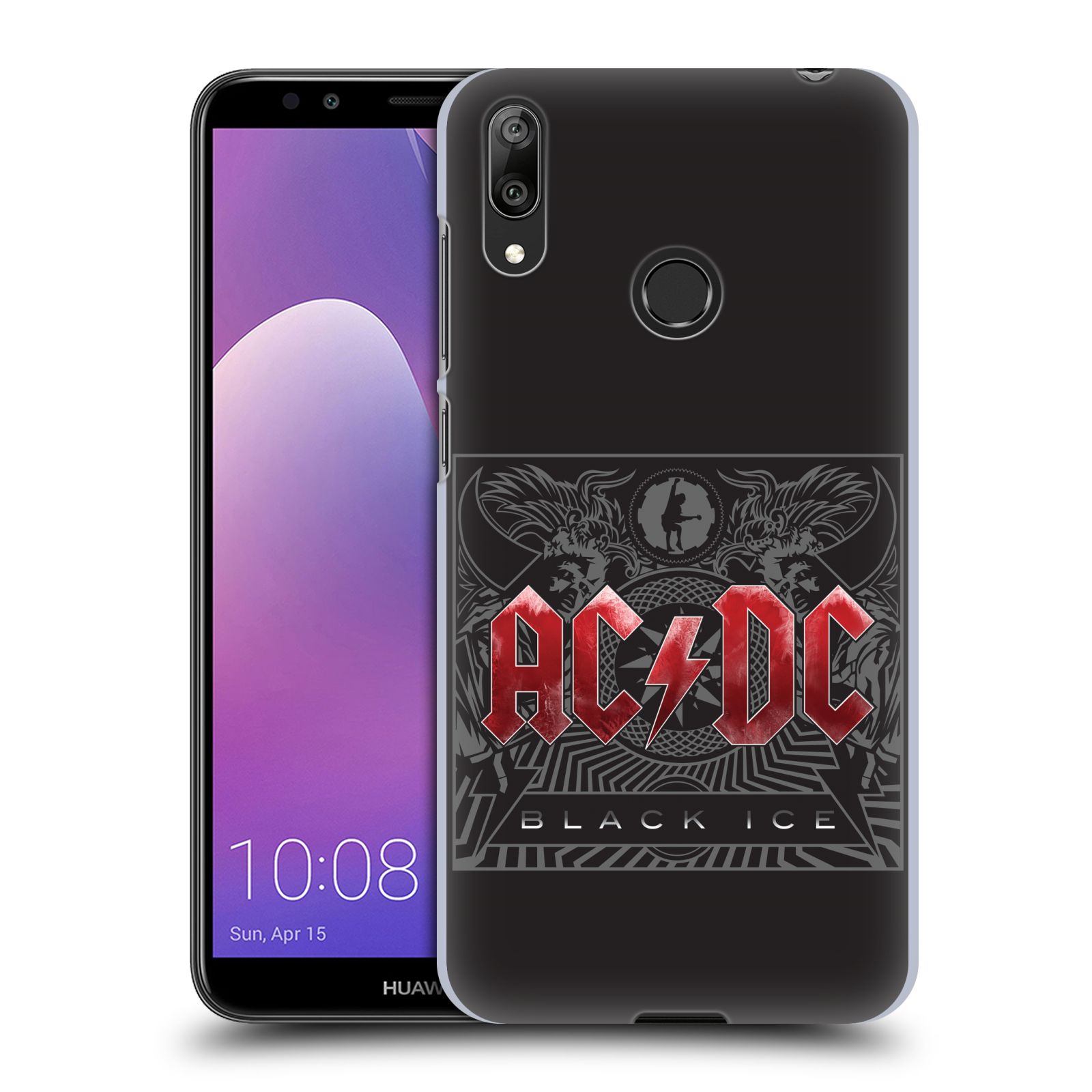 Plastové pouzdro na mobil Huawei Y7 (2019) - Head Case - AC/DC Black Ice
