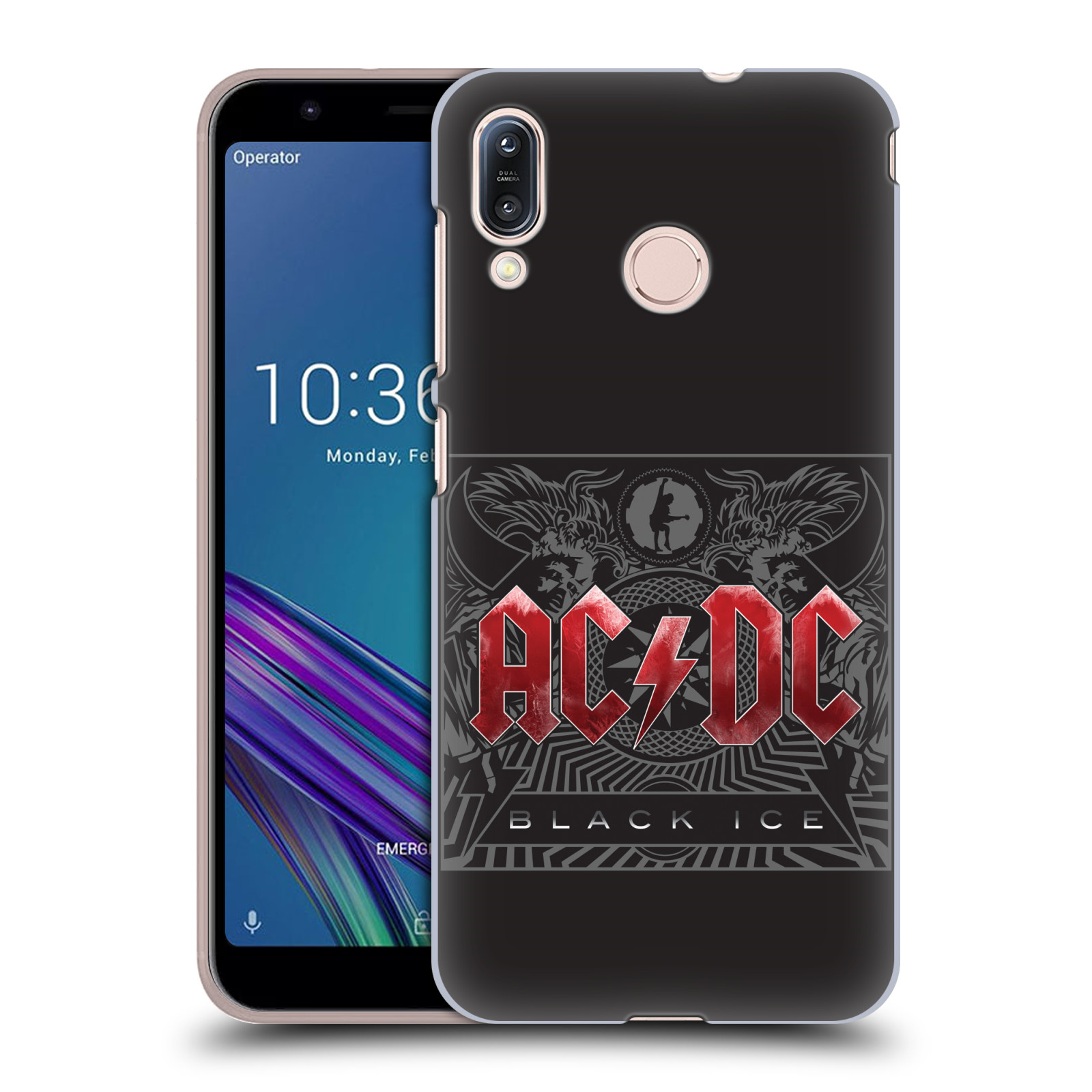 Plastové pouzdro na mobil Asus Zenfone Max M1 ZB555KL - Head Case - AC/DC Black Ice
