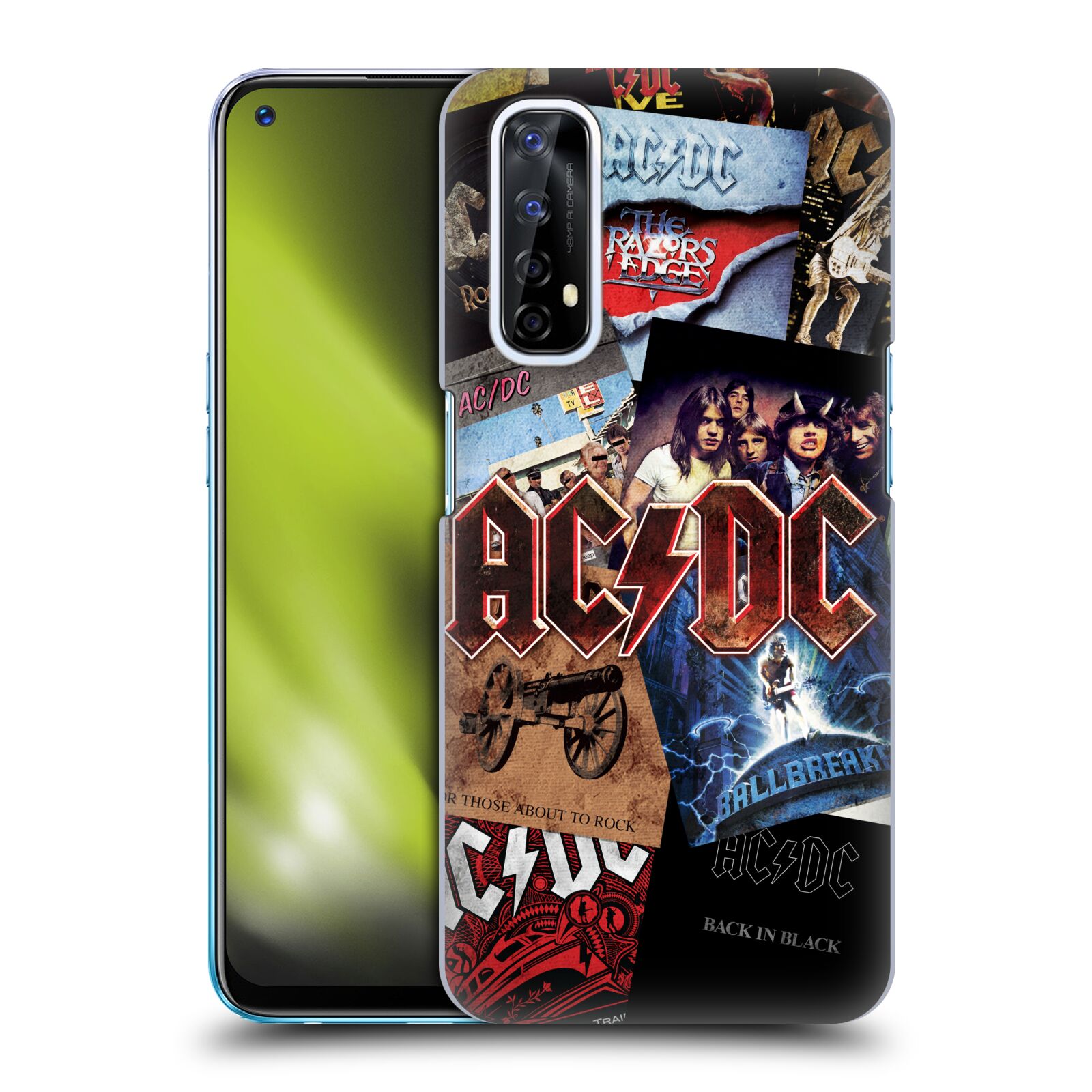 Plastové pouzdro na mobil Realme 7 - Head Case - AC/DC Koláž desek