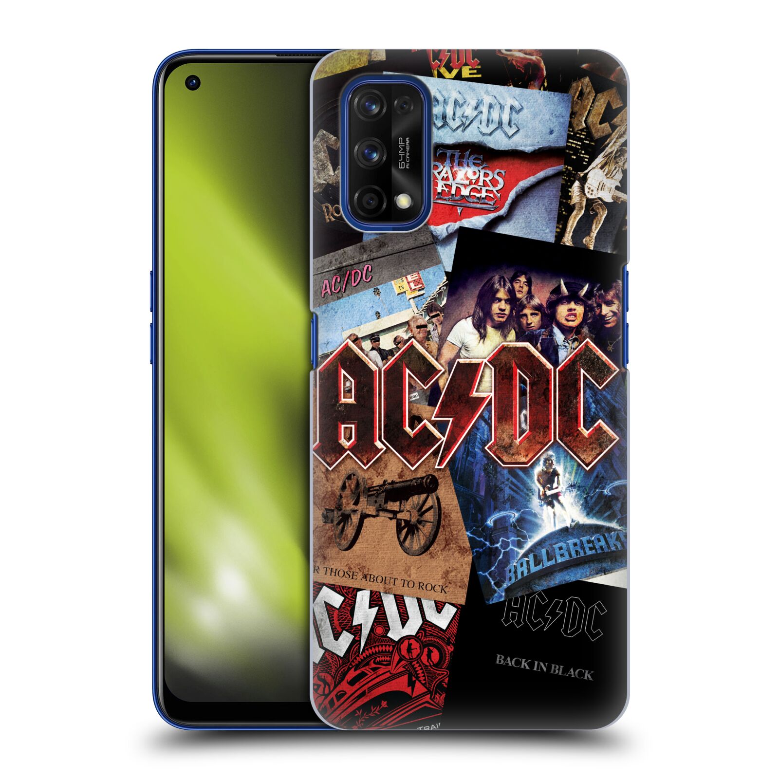 Plastové pouzdro na mobil Realme 7 Pro - Head Case - AC/DC Koláž desek