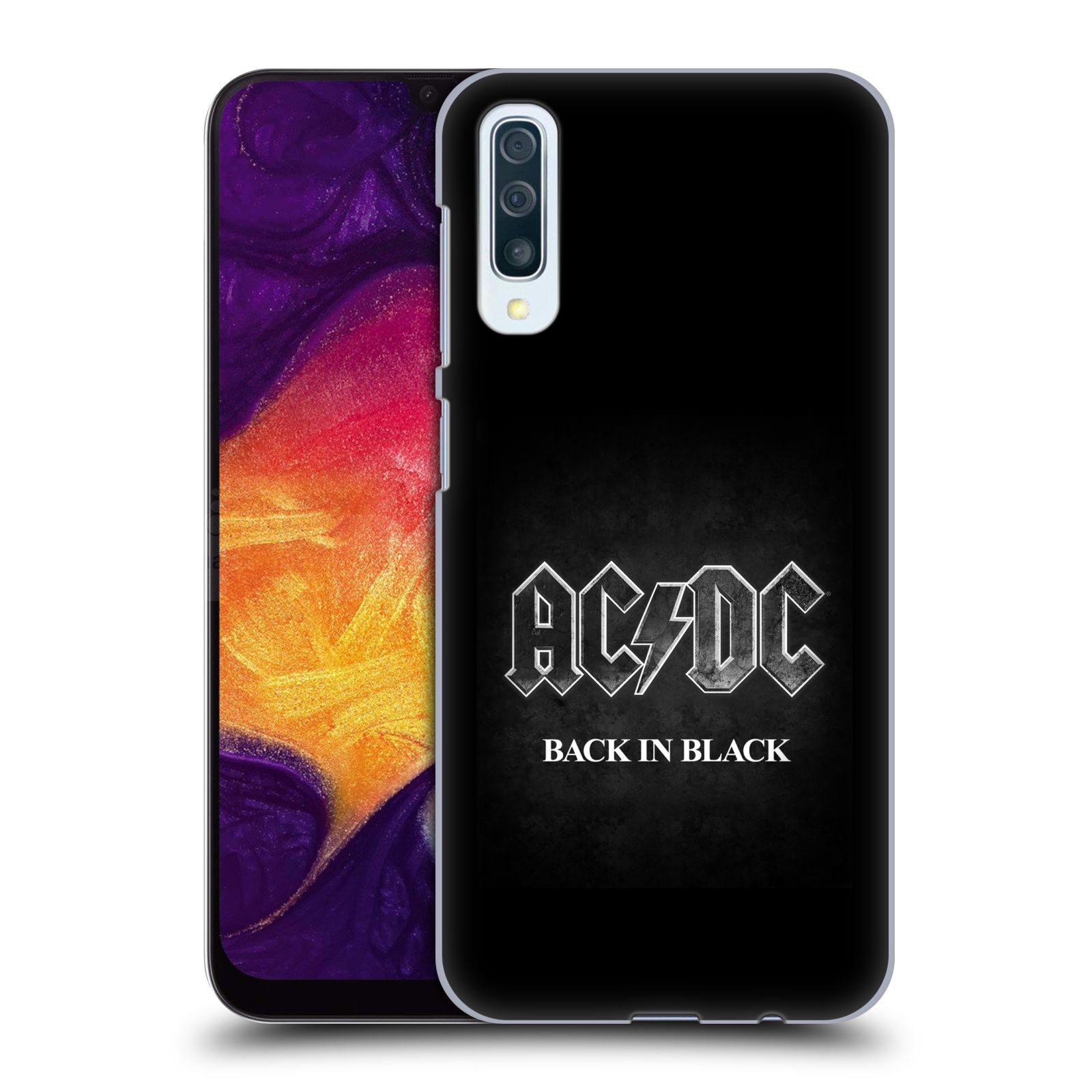Plastové pouzdro na mobil Samsung Galaxy A50 / A30s - Head Case - AC/DC BACK IN BLACK