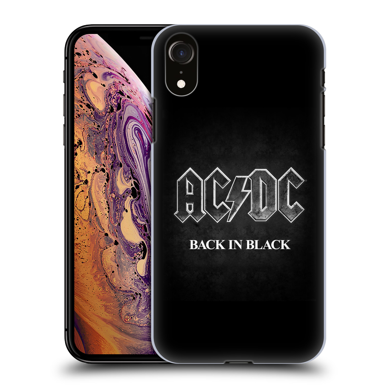 Plastové pouzdro na mobil Apple iPhone XR - Head Case - AC/DC BACK IN BLACK