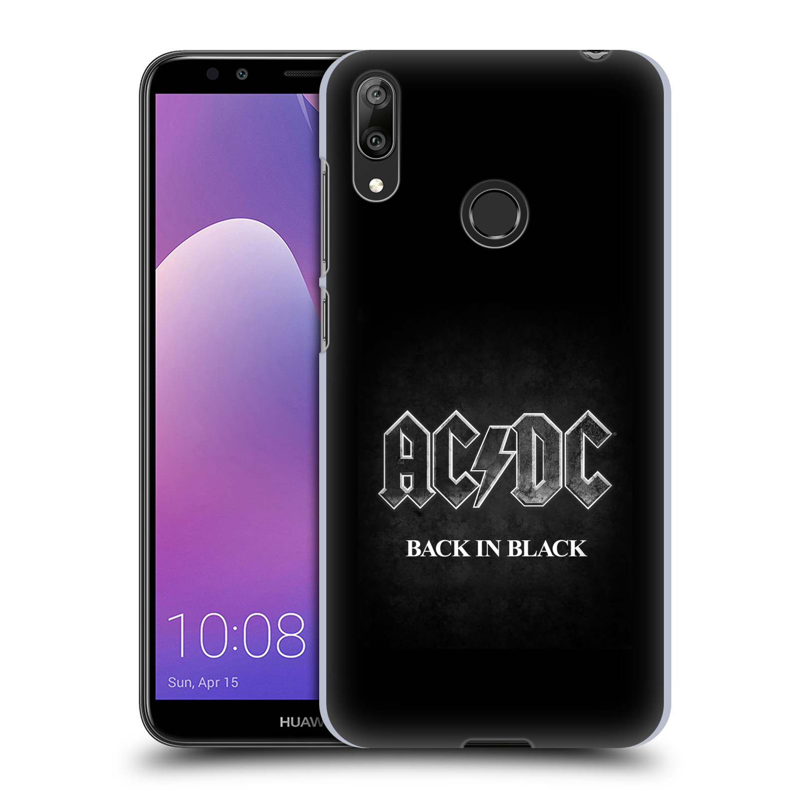 Plastové pouzdro na mobil Huawei Y7 (2019) - Head Case - AC/DC BACK IN BLACK
