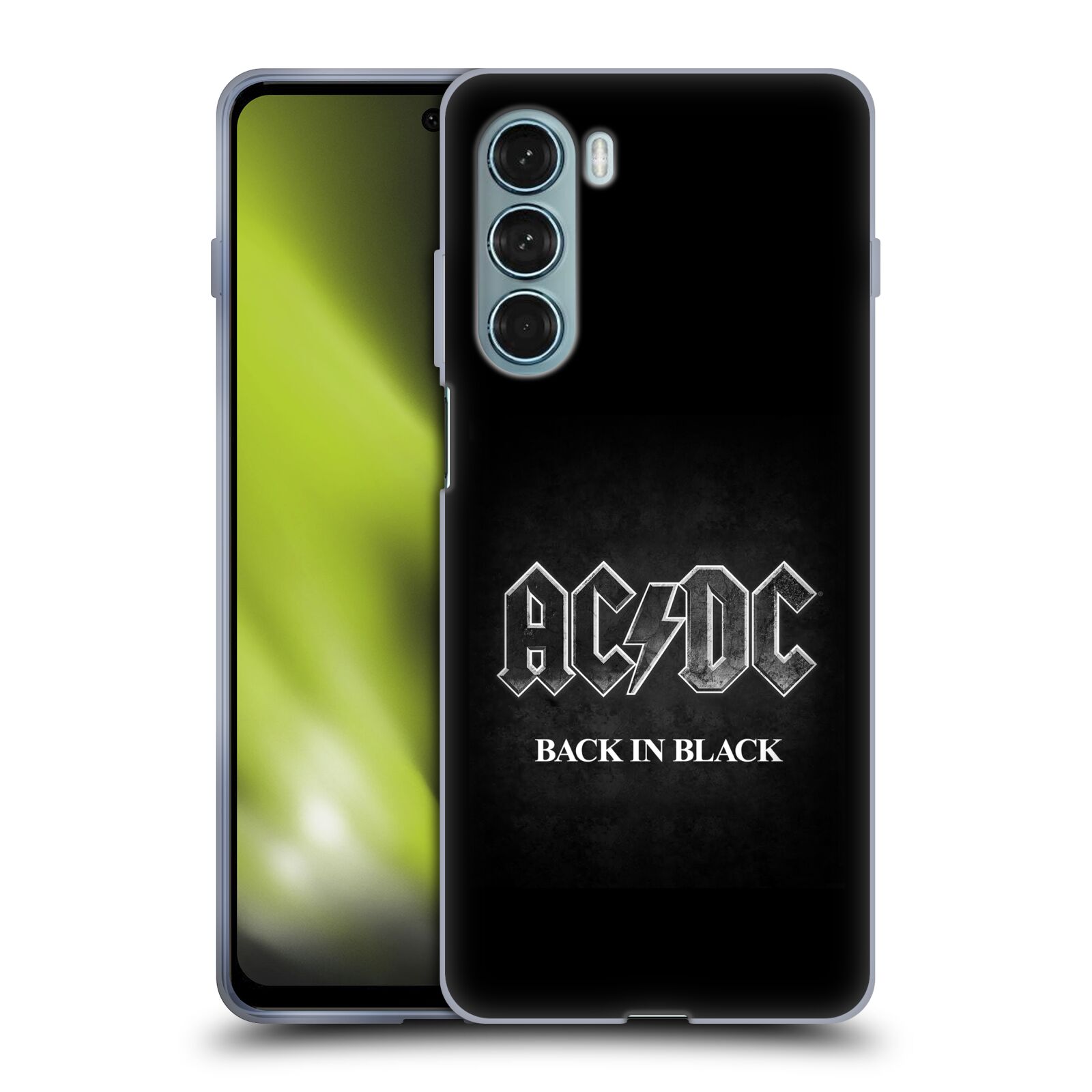 Silikonové pouzdro na mobil Motorola Moto G200 5G - Head Case - AC/DC BACK IN BLACK