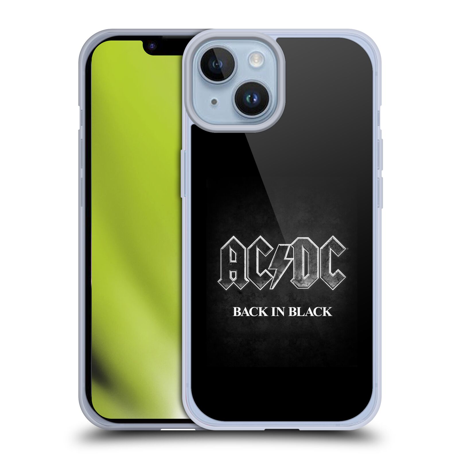 Silikonové pouzdro na mobil Apple iPhone 14 - Head Case - AC/DC BACK IN BLACK