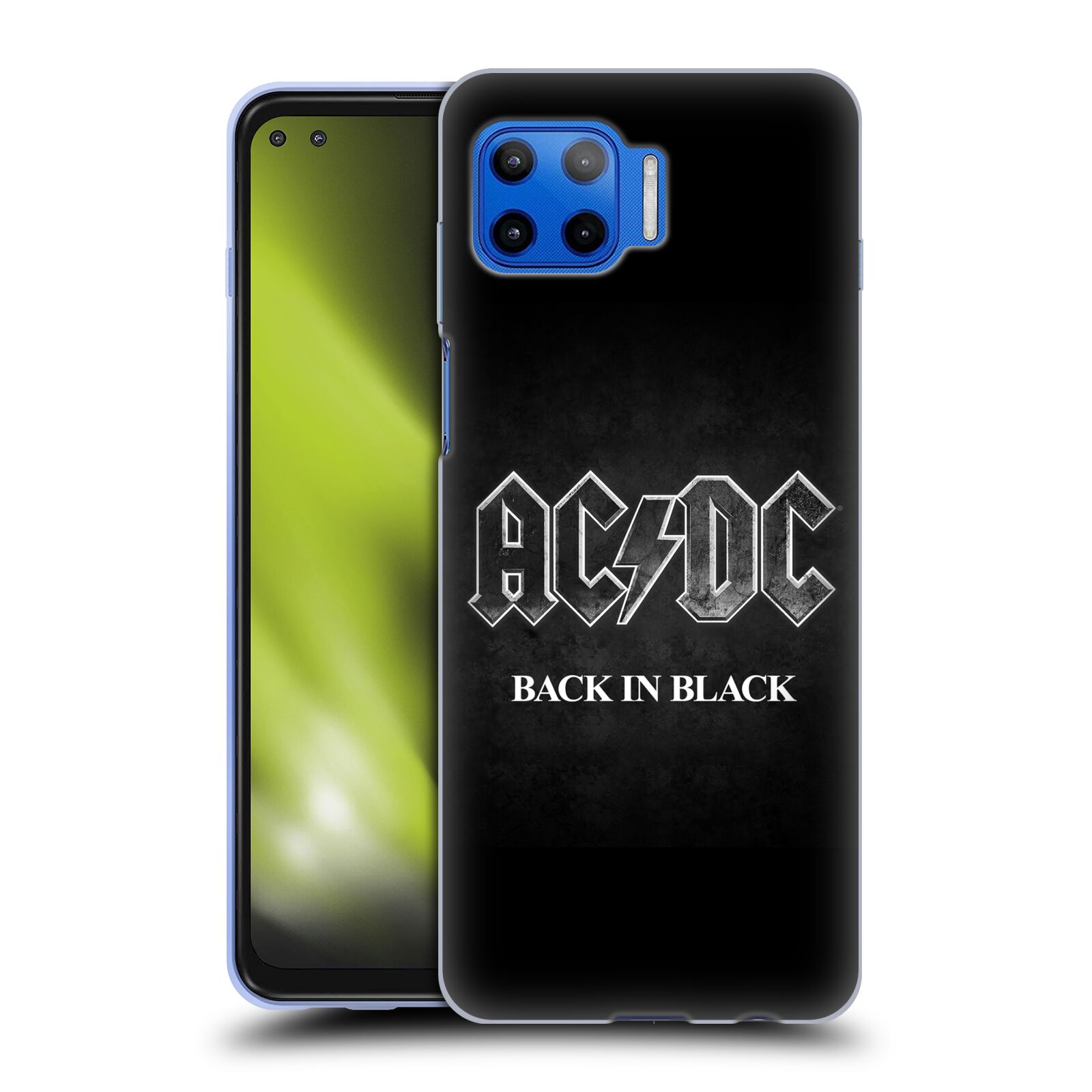 Silikonové pouzdro na mobil Motorola Moto G 5G Plus - Head Case - AC/DC BACK IN BLACK