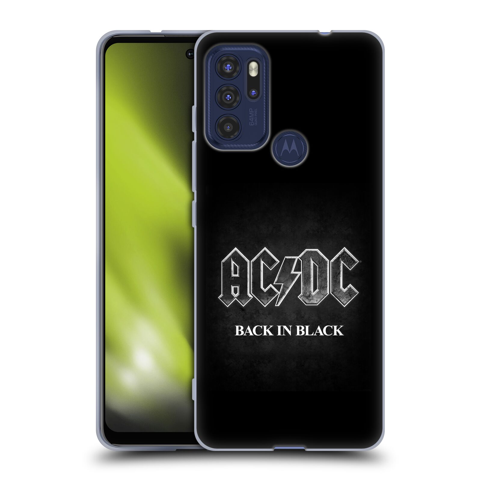 Silikonové pouzdro na mobil Motorola Moto G60s - Head Case - AC/DC BACK IN BLACK