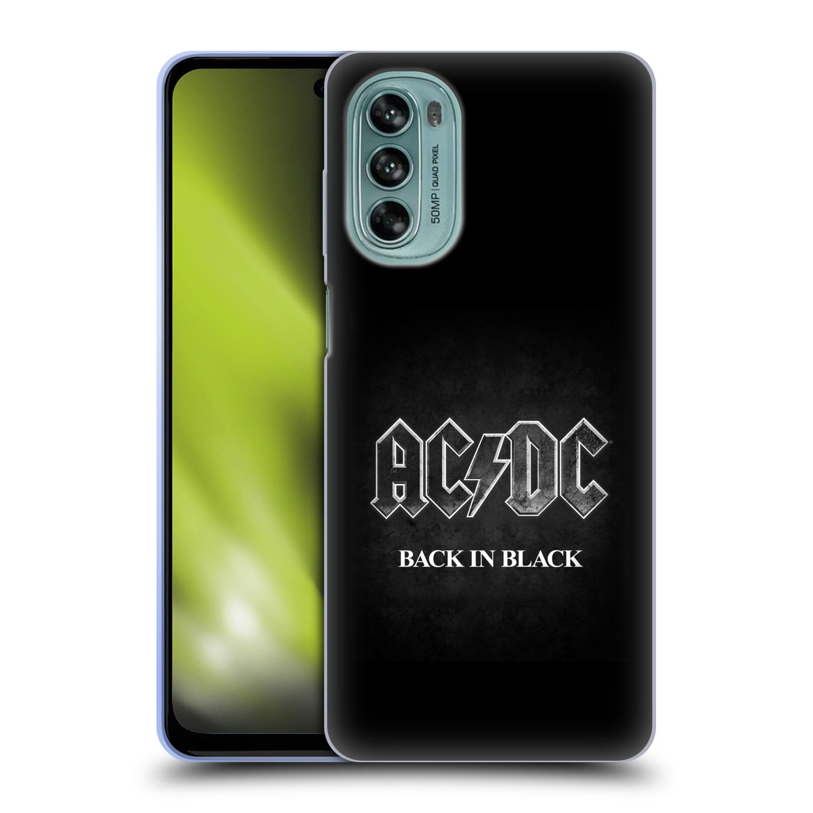 Silikonové pouzdro na mobil Motorola Moto G62 5G - Head Case - AC/DC BACK IN BLACK