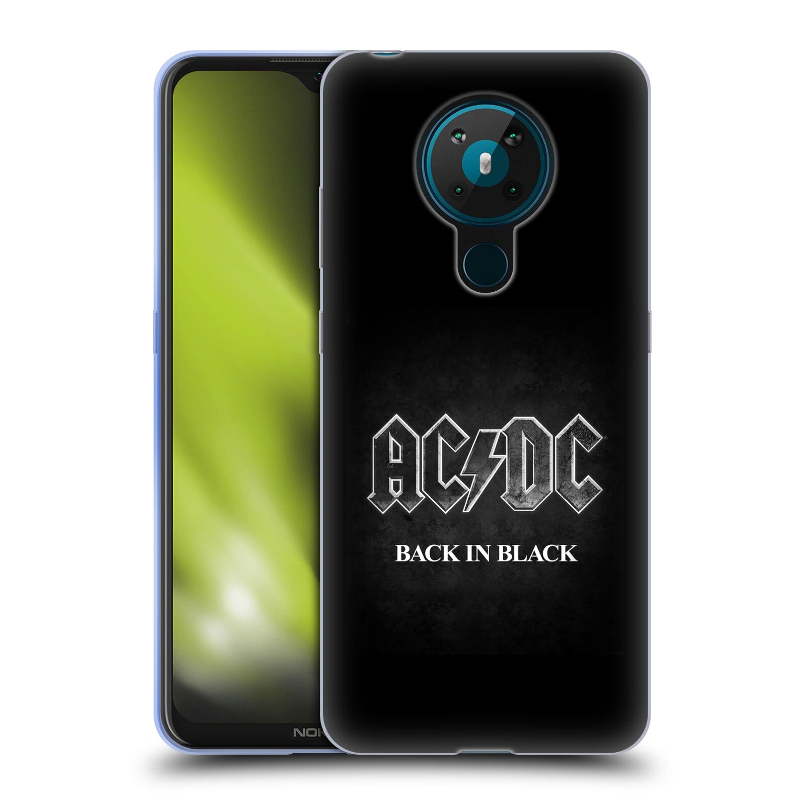 Silikonové pouzdro na mobil Nokia 5.3 - Head Case - AC/DC BACK IN BLACK
