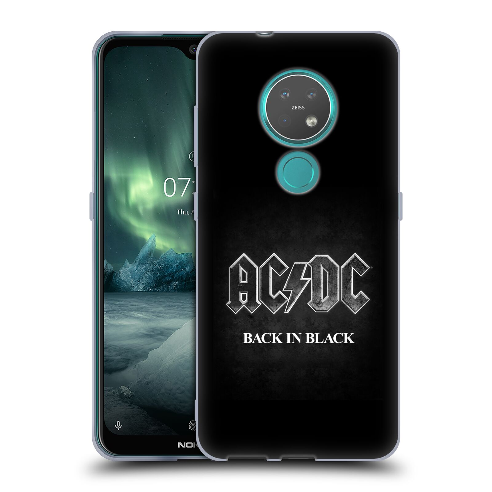 Silikonové pouzdro na mobil Nokia 6.2 - Head Case - AC/DC BACK IN BLACK