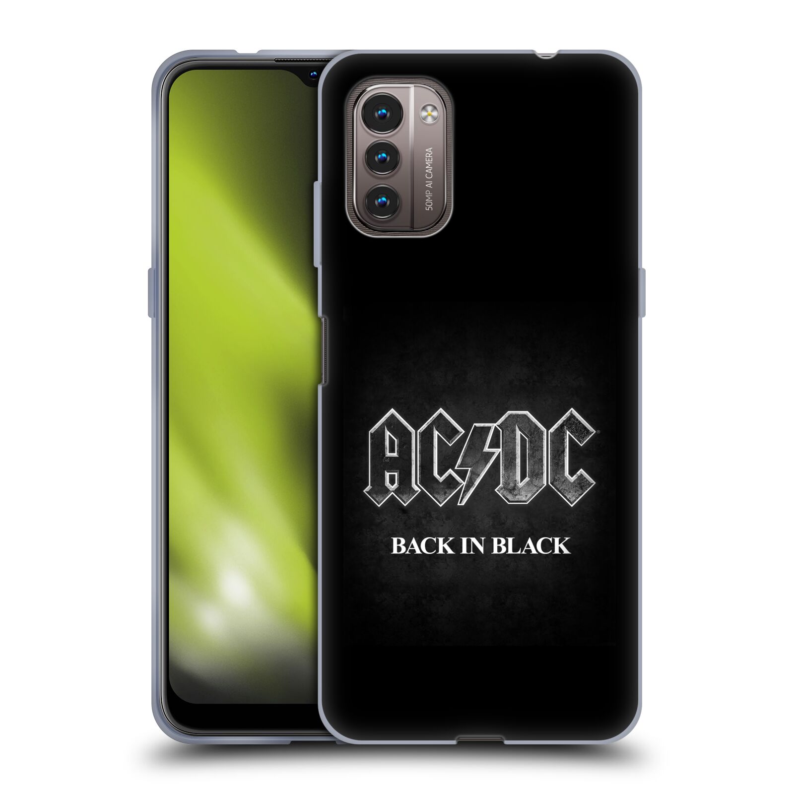Silikonové pouzdro na mobil Nokia G11 / G21 - Head Case - AC/DC BACK IN BLACK