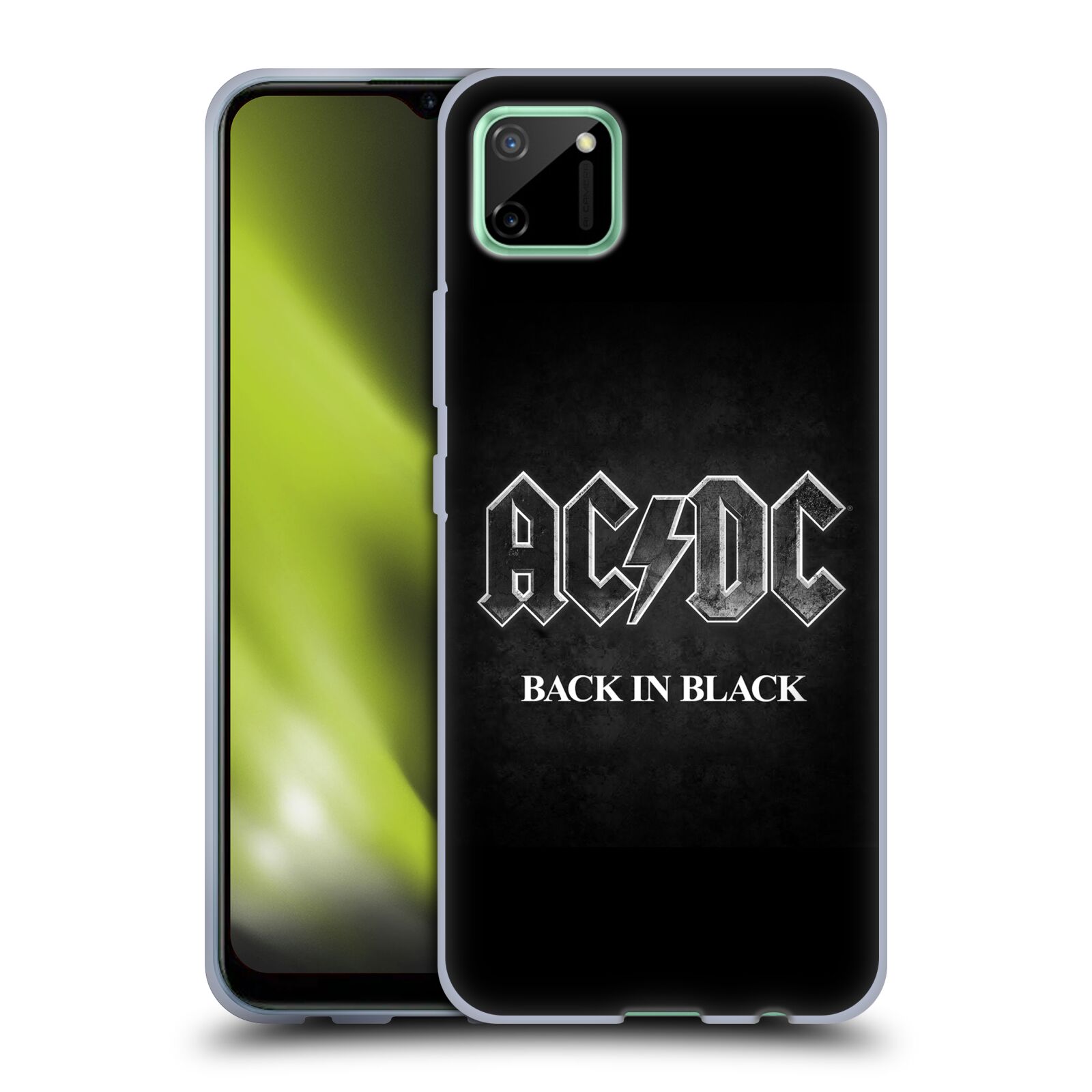 Silikonové pouzdro na mobil Realme C11 - Head Case - AC/DC BACK IN BLACK
