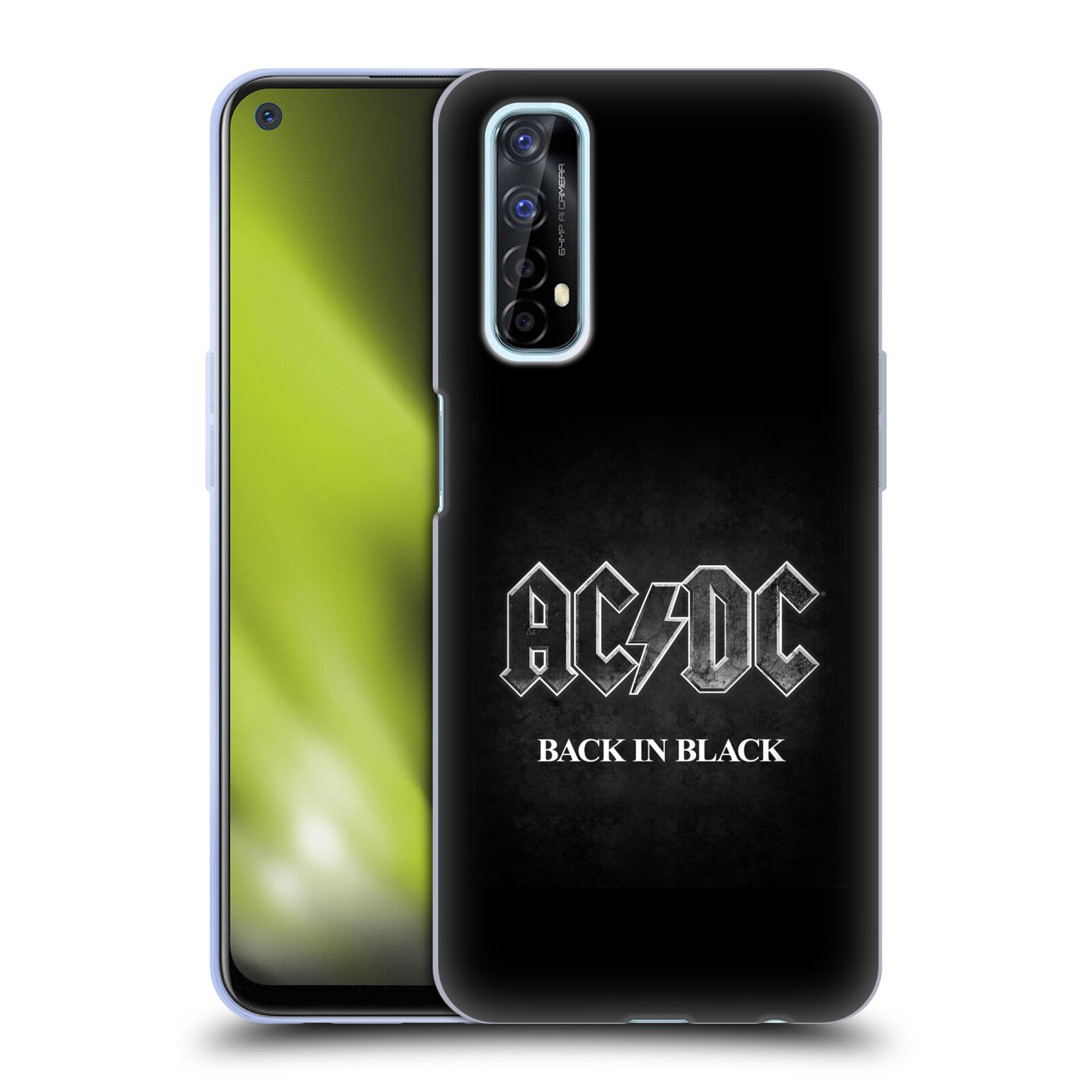 Silikonové pouzdro na mobil Realme 7 - Head Case - AC/DC BACK IN BLACK