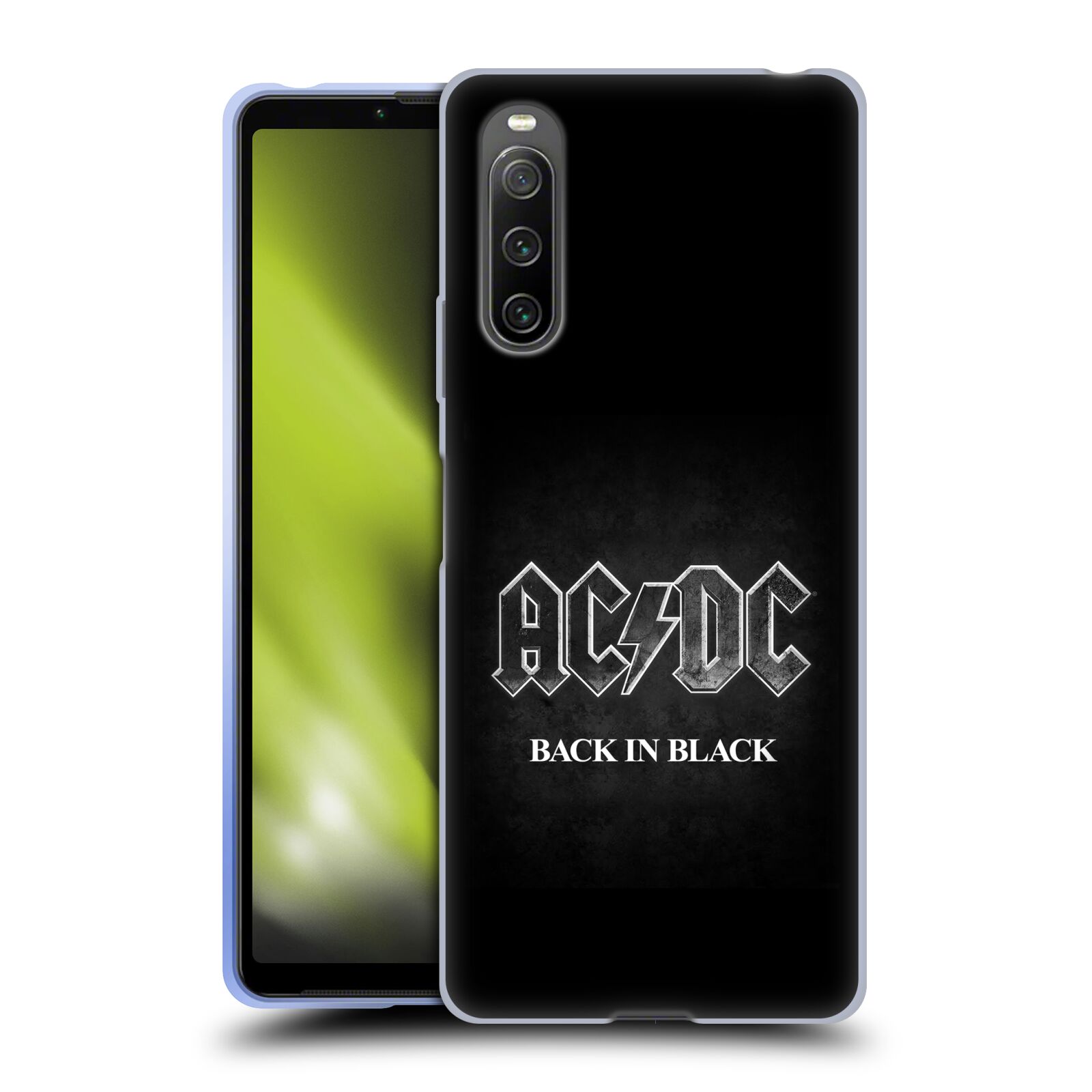 Silikonové pouzdro na mobil Sony Xperia 10 IV - Head Case - AC/DC BACK IN BLACK