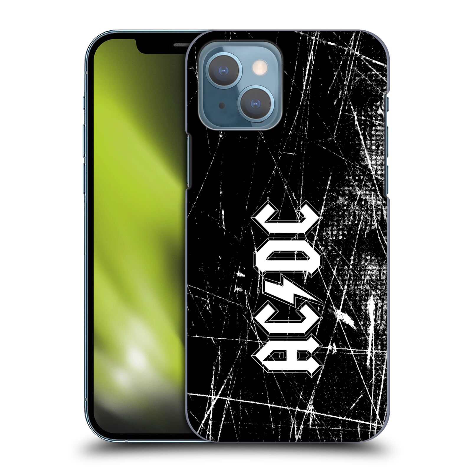 Plastové pouzdro na mobil Apple iPhone 13 - Head Case - AC/DC Černobílé logo