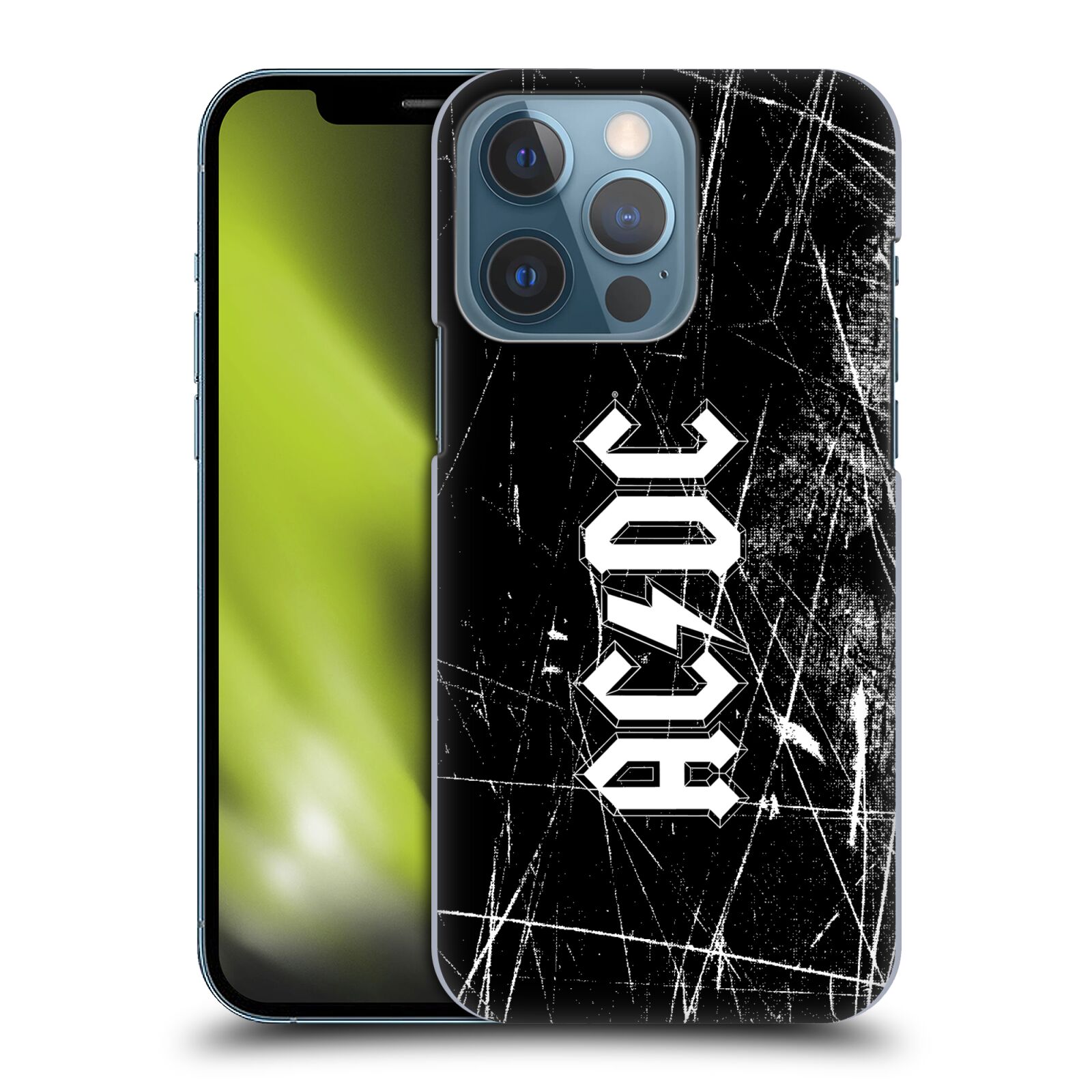 Plastové pouzdro na mobil Apple iPhone 13 Pro - Head Case - AC/DC Černobílé logo