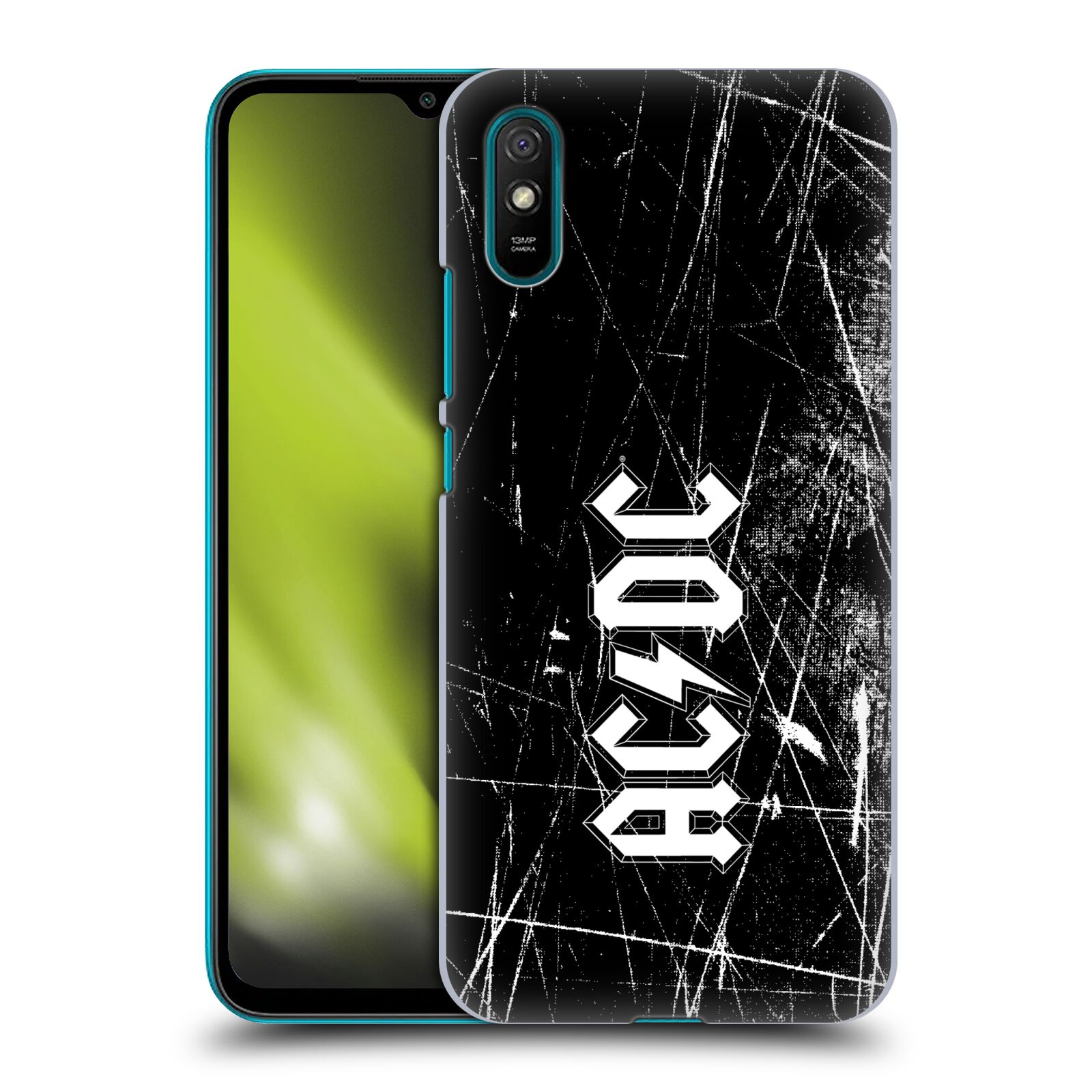 Plastové pouzdro na mobil Xiaomi Redmi 9A / Xiaomi Redmi 9AT - Head Case - AC/DC Černobílé logo