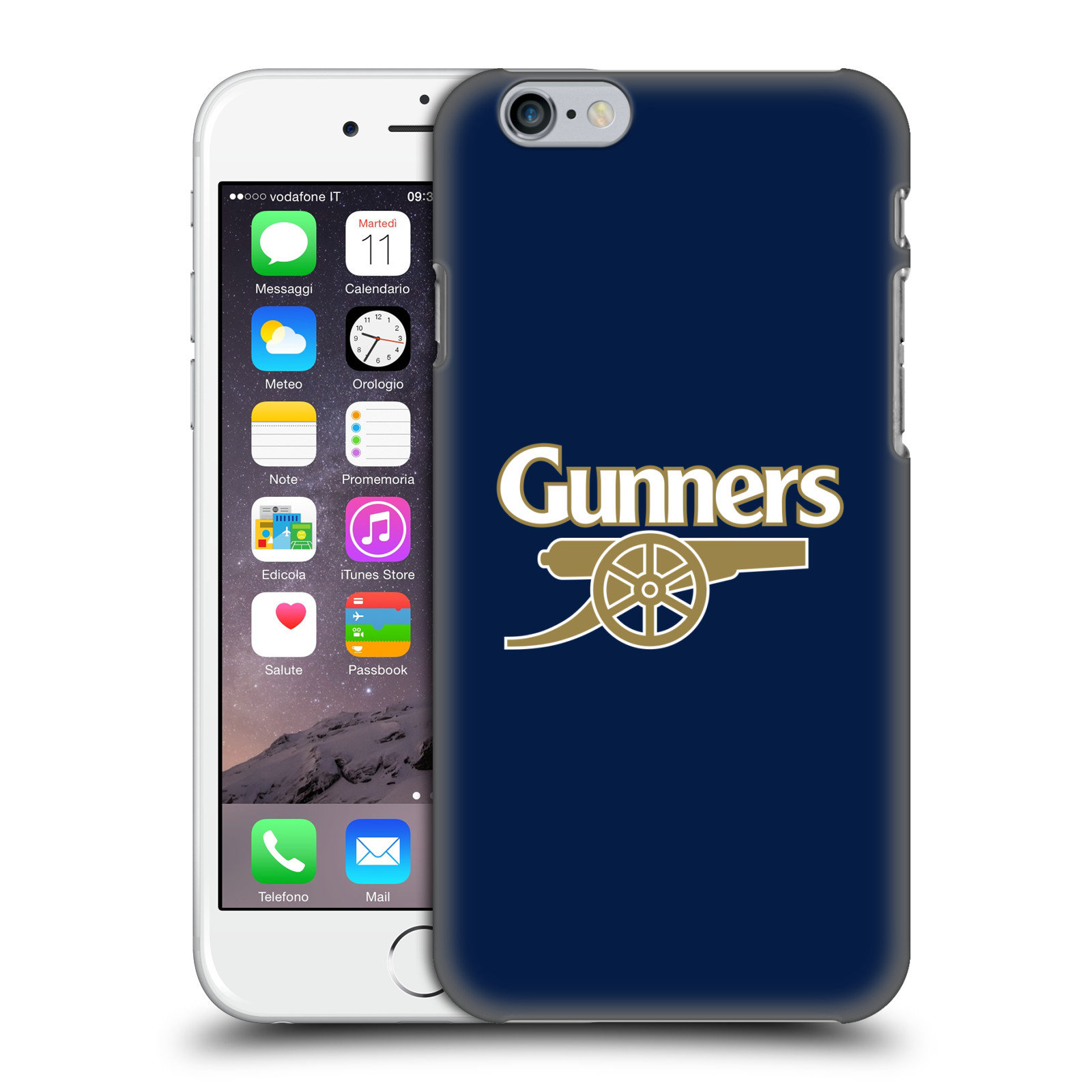 Plastové pouzdro na mobil Apple iPhone 6 - Head Case - Arsenal FC - Gunners (Plastový kryt či obal na mobilní telefon s motivem klubu Arsenal FC - Gunners pro Apple iPhone 6)