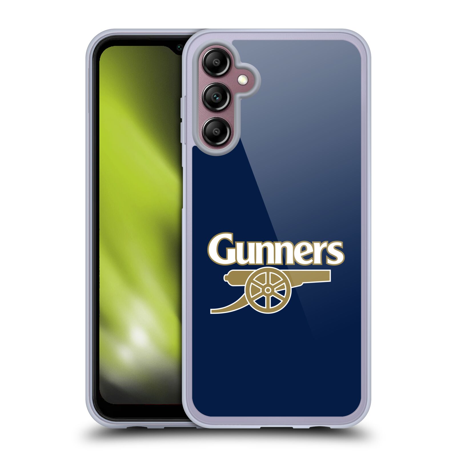 Silikonové pouzdro na mobil Samsung Galaxy A14 5G / LTE - Head Case - Arsenal FC - Gunners (Silikonový kryt, obal, pouzdro na mobilní telefon s motivem klubu Arsenal FC - Gunners pro Samsung Galaxy A14 5G / LTE)
