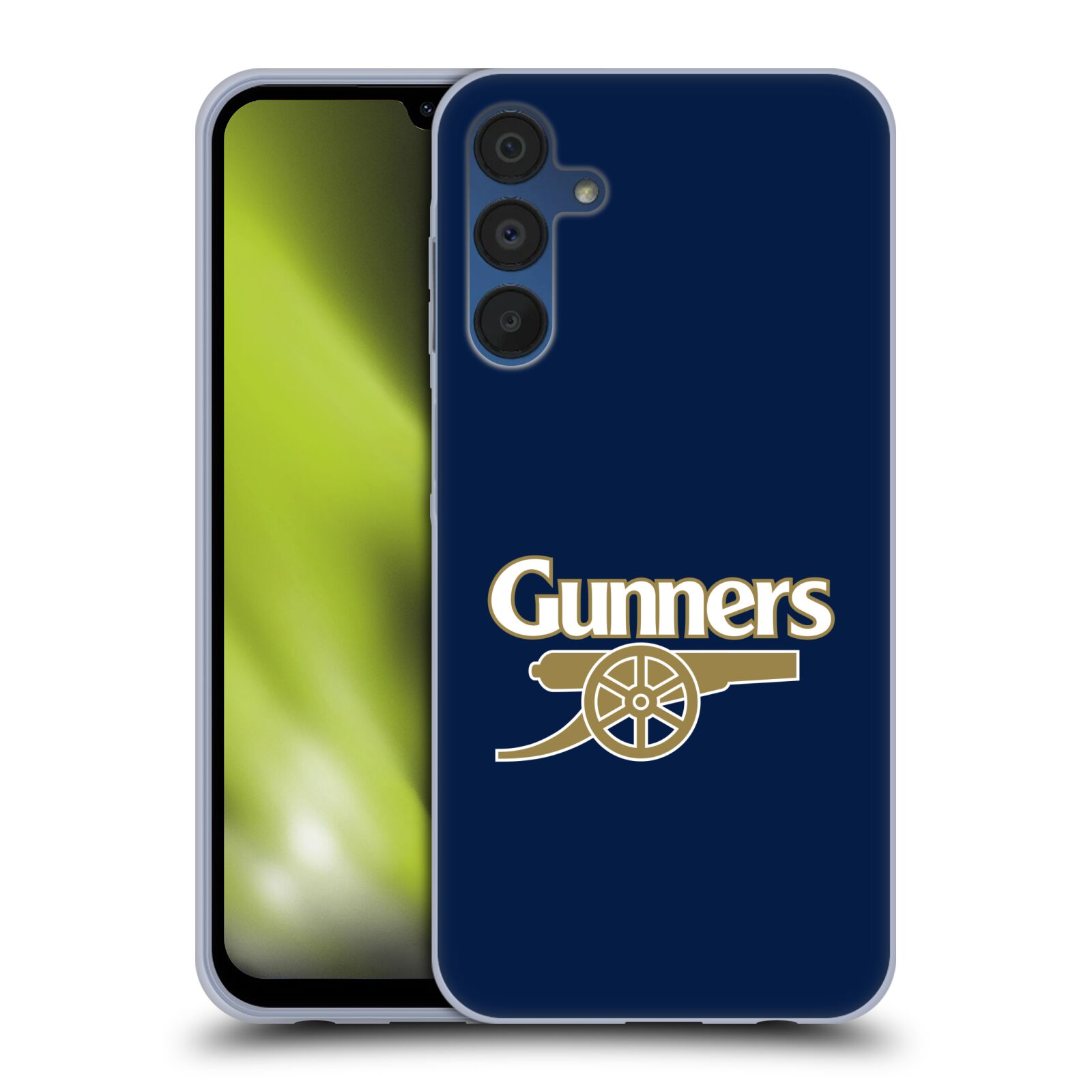 Silikonové pouzdro na mobil Samsung Galaxy A15 / A15 5G - Head Case - Arsenal FC - Gunners (Silikonový kryt, obal, pouzdro na mobilní telefon s motivem klubu Arsenal FC - Gunners pro Samsung Galaxy A15 / A15 5G)