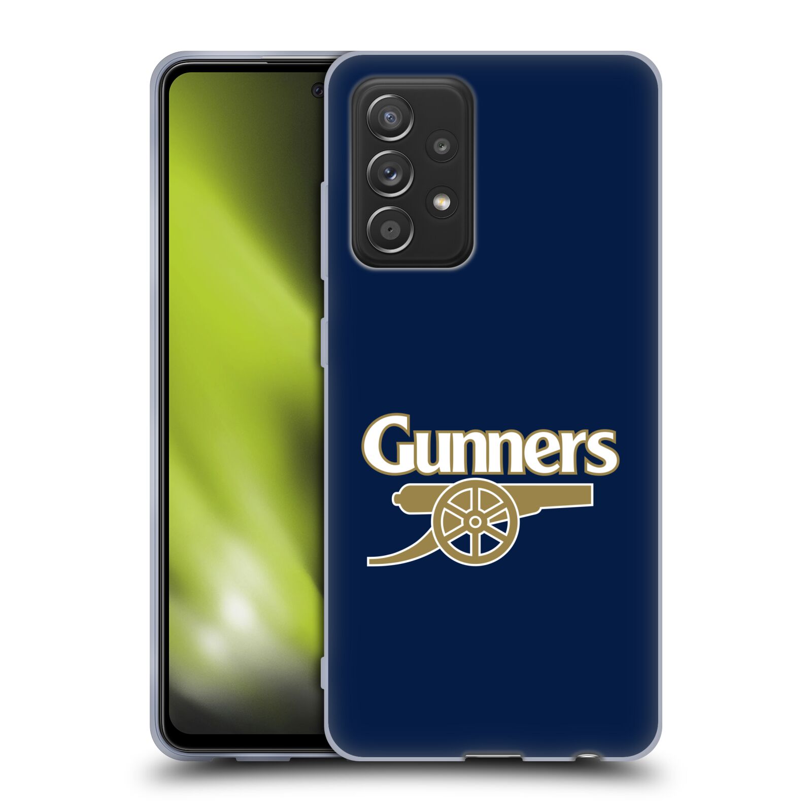 Silikonové pouzdro na mobil Samsung Galaxy A52 / A52 5G / A52s 5G - Head Case - Arsenal FC - Gunners (Silikonový kryt, obal, pouzdro na mobilní telefon s motivem klubu Arsenal FC - Gunners pro Samsung Galaxy A52 / A52 5G / A52s 5G)