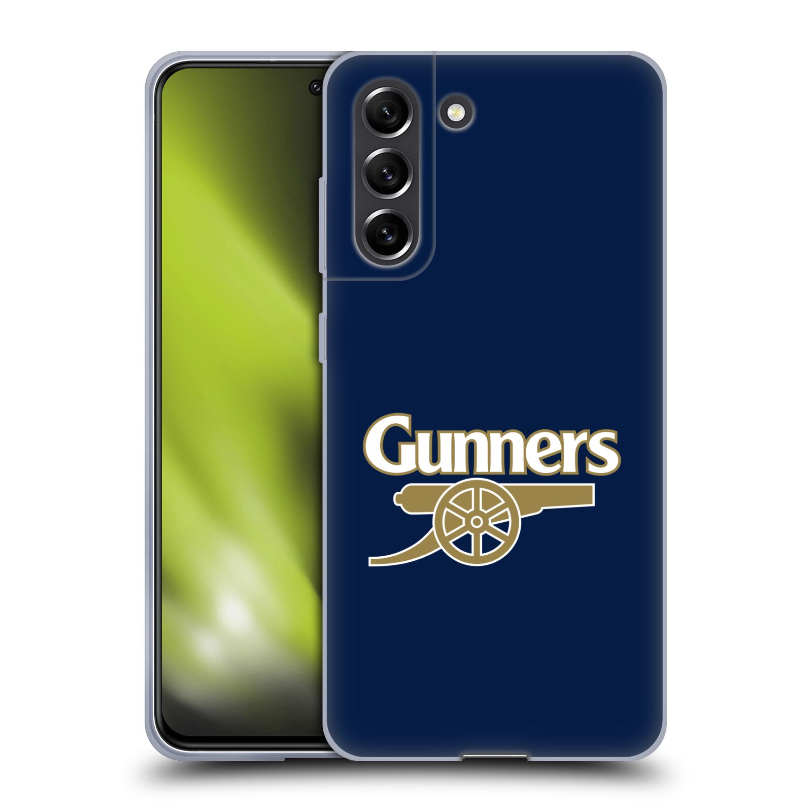 Silikonové pouzdro na mobil Samsung Galaxy S21 FE 5G - Head Case - Arsenal FC - Gunners (Silikonový kryt, obal, pouzdro na mobilní telefon s motivem klubu Arsenal FC - Gunners pro Samsung Galaxy S21 FE 5G)