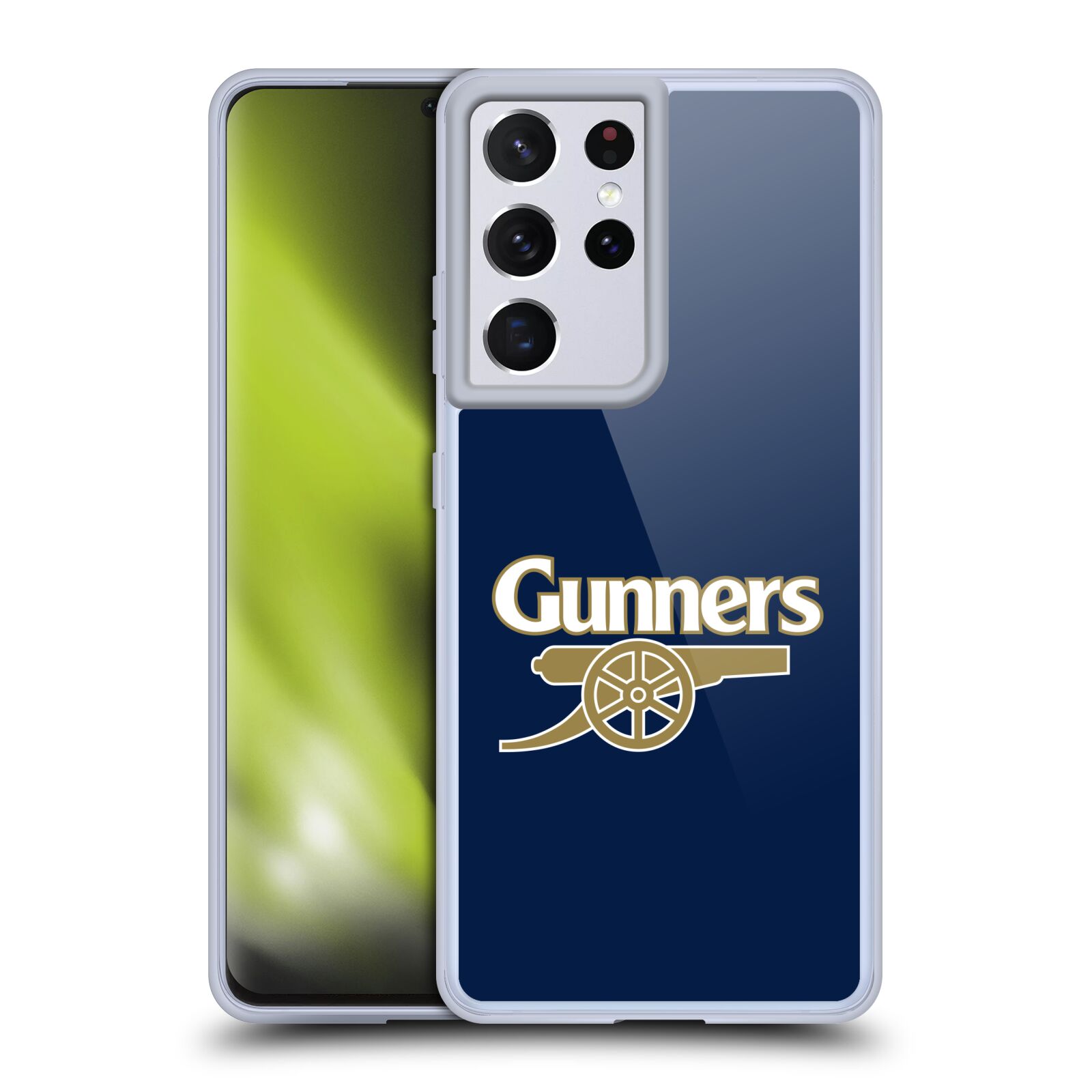 Silikonové pouzdro na mobil Samsung Galaxy S21 Ultra 5G - Head Case - Arsenal FC - Gunners (Silikonový kryt, obal, pouzdro na mobilní telefon s motivem klubu Arsenal FC - Gunners pro Samsung Galaxy S21 Ultra 5G G998B)