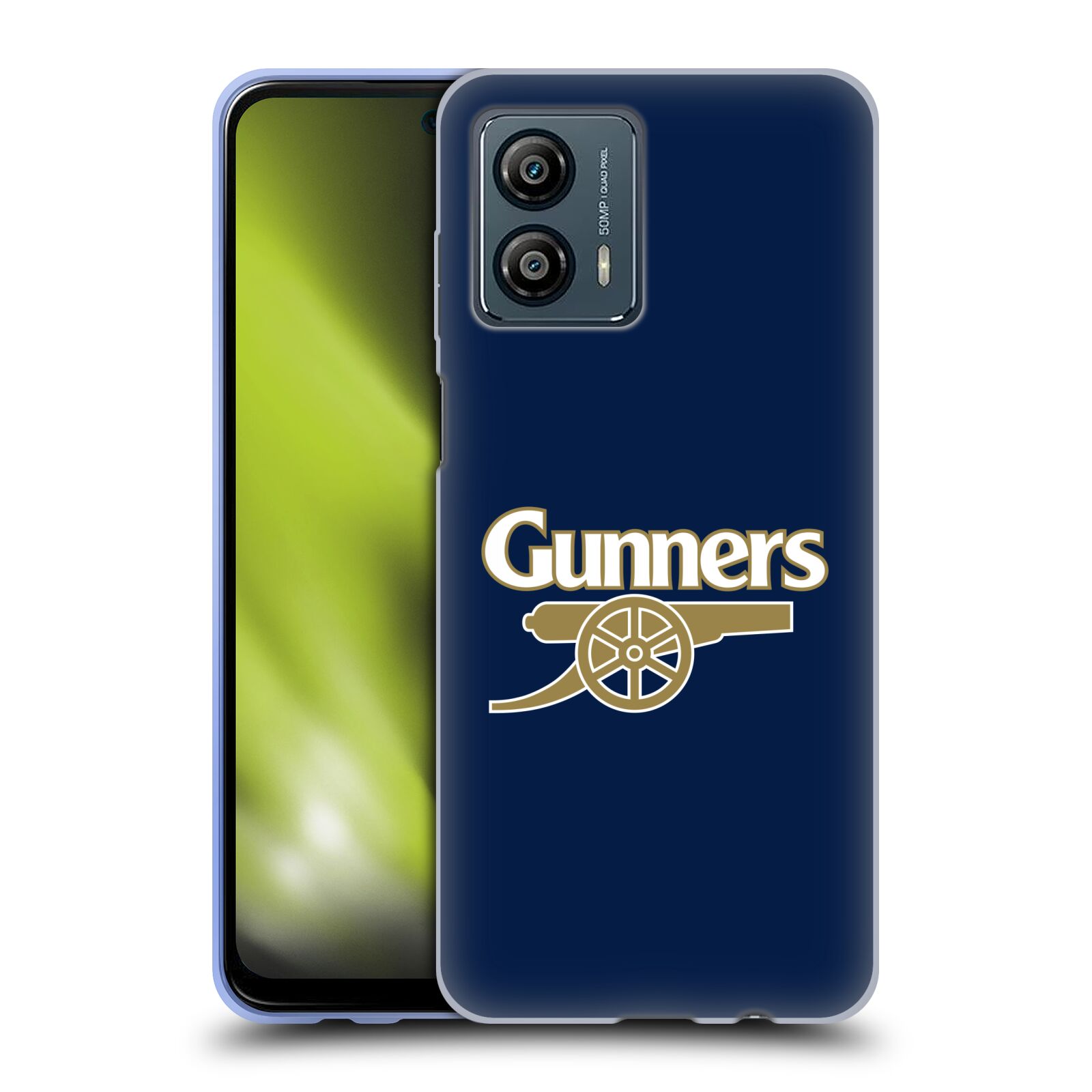 Silikonové pouzdro na mobil Motorola Moto G53 5G - Head Case - Arsenal FC - Gunners (Silikonový kryt, obal, pouzdro na mobilní telefon s motivem klubu Arsenal FC - Gunners pro Motorola Moto G53 5G)