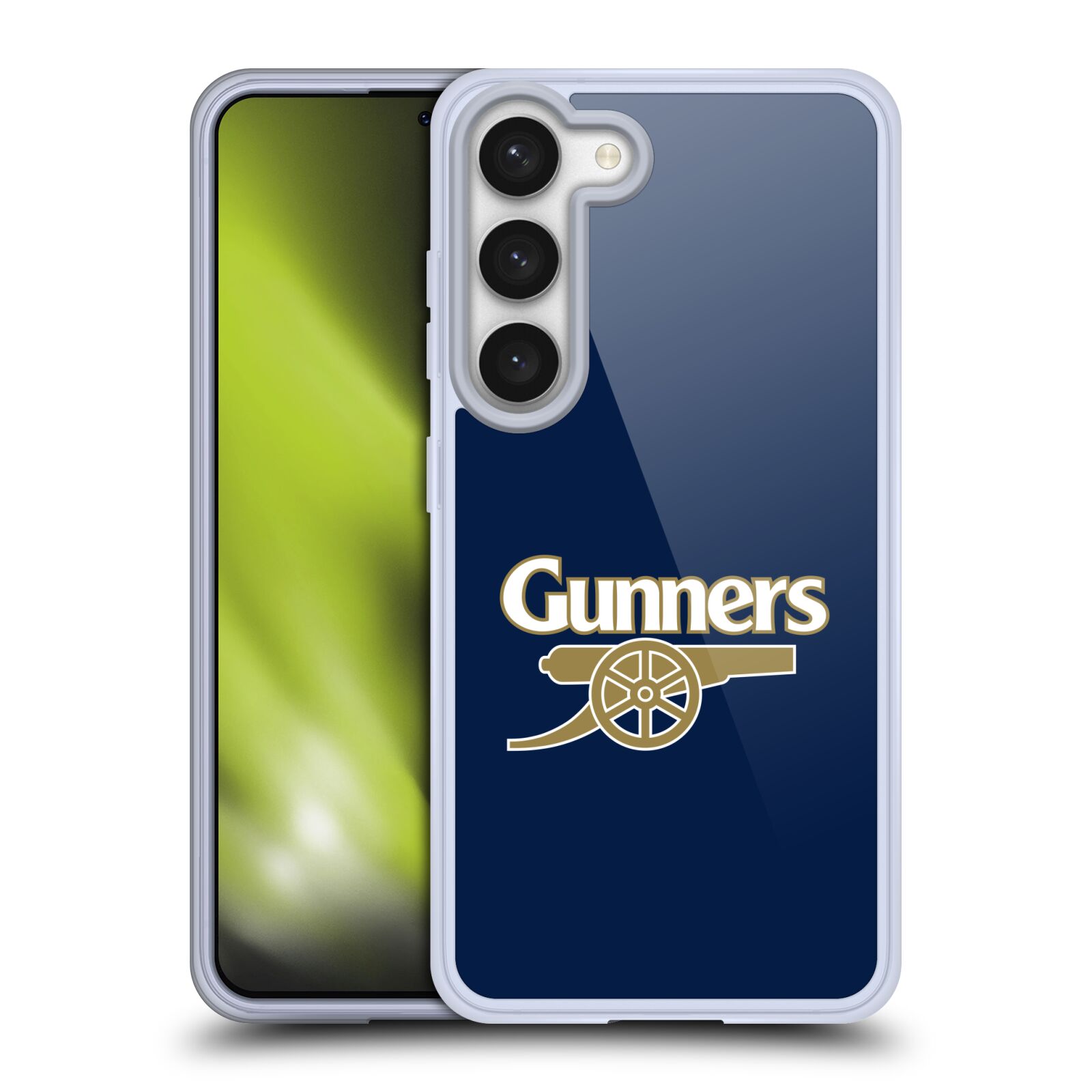 Silikonové pouzdro na mobil Samsung Galaxy S23 - Head Case - Arsenal FC - Gunners (Silikonový kryt, obal, pouzdro na mobilní telefon s motivem klubu Arsenal FC - Gunners pro Samsung Galaxy S23)