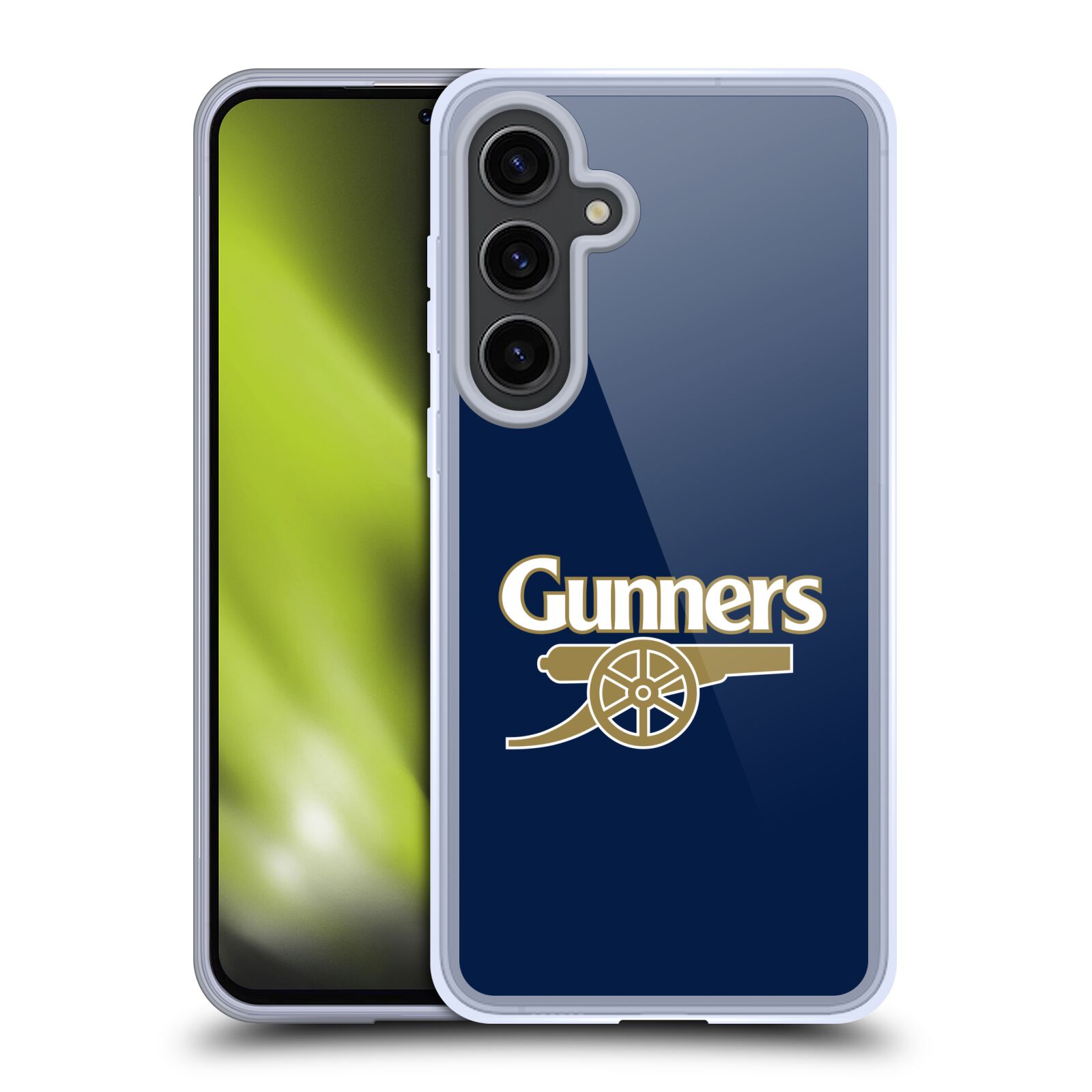 Silikonové lesklé pouzdro na mobil Samsung Galaxy S24 Plus - Head Case - Arsenal FC - Gunners (Silikonový kryt, obal, pouzdro na mobilní telefon s motivem klubu Arsenal FC - Gunners pro Samsung Galaxy S24 Plus)
