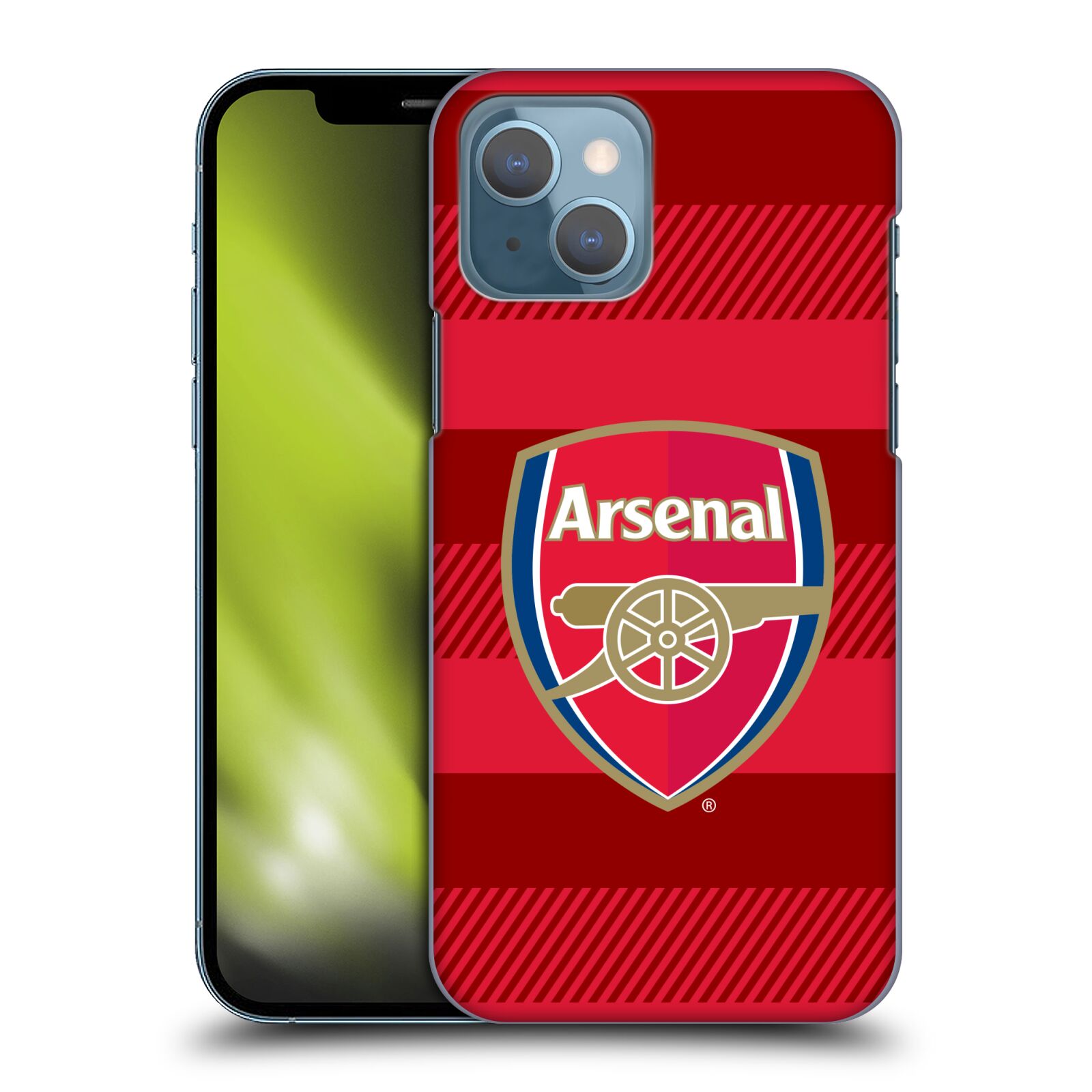 Plastové pouzdro na mobil Apple iPhone 13 - Head Case - Arsenal FC - Logo s pruhy