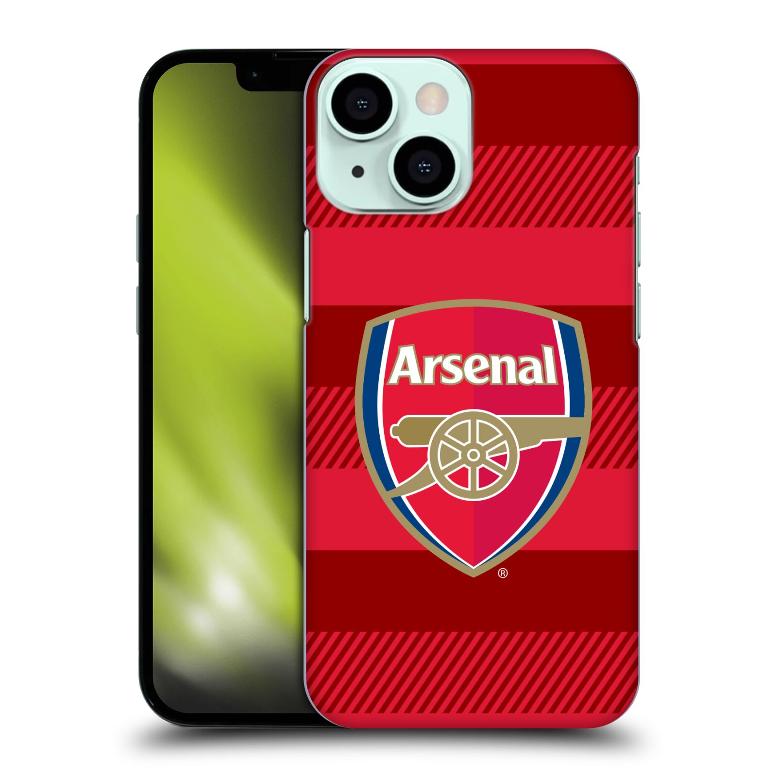 Plastové pouzdro na mobil Apple iPhone 13 Mini - Head Case - Arsenal FC - Logo s pruhy