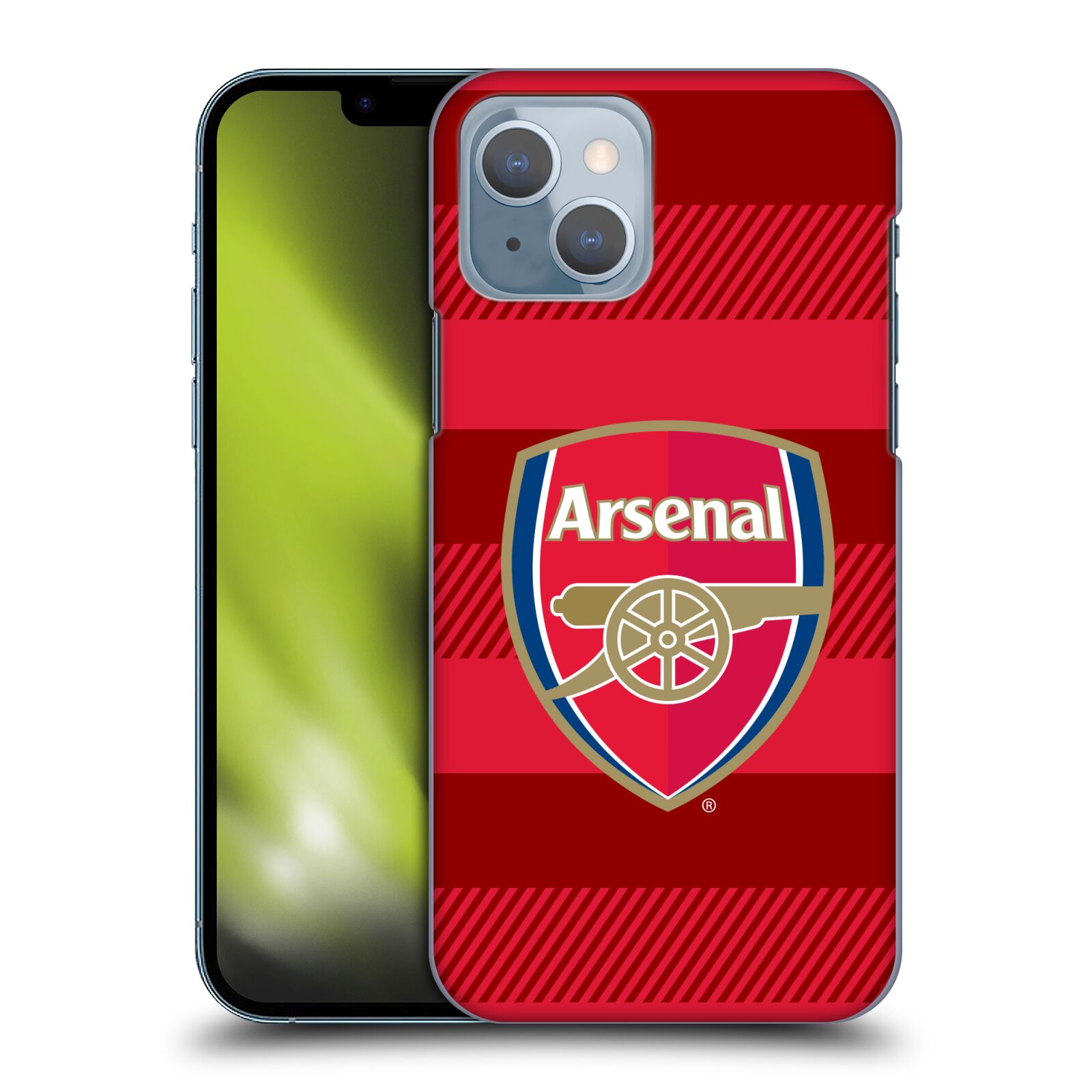 Plastové pouzdro na mobil Apple iPhone 14 - Head Case - Arsenal FC - Logo s pruhy