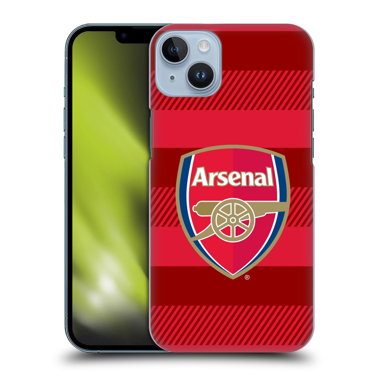 Plastové pouzdro na mobil Apple iPhone 14 Plus - Head Case - Arsenal FC - Logo s pruhy