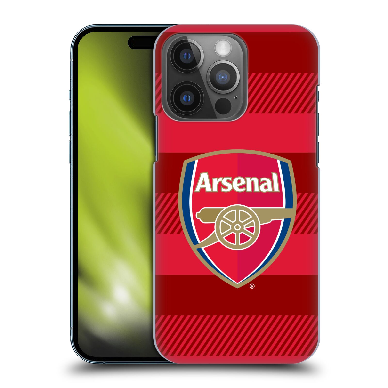 Plastové pouzdro na mobil Apple iPhone 14 Pro - Head Case - Arsenal FC - Logo s pruhy