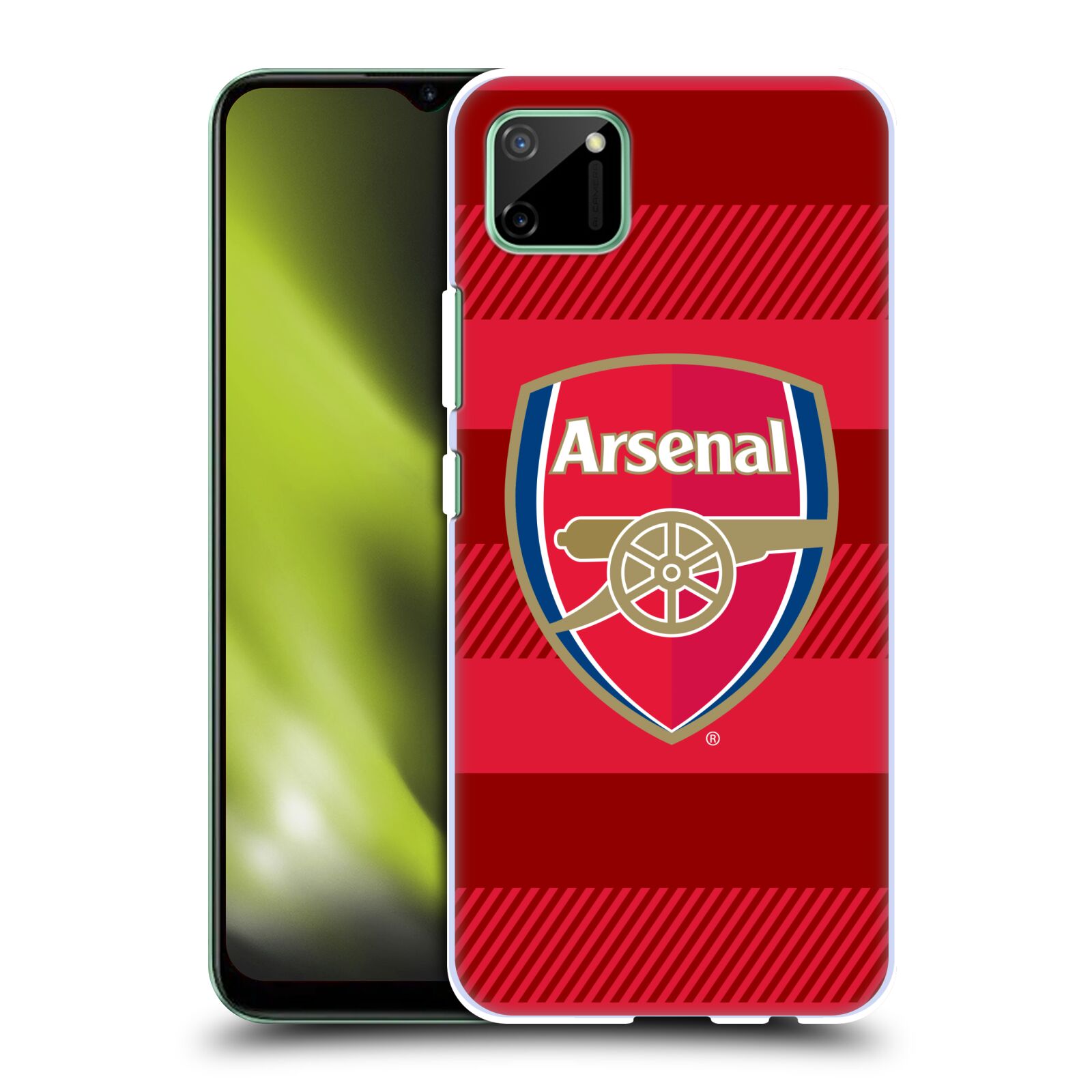 Plastové pouzdro na mobil Realme C11 - Head Case - Arsenal FC - Logo s pruhy