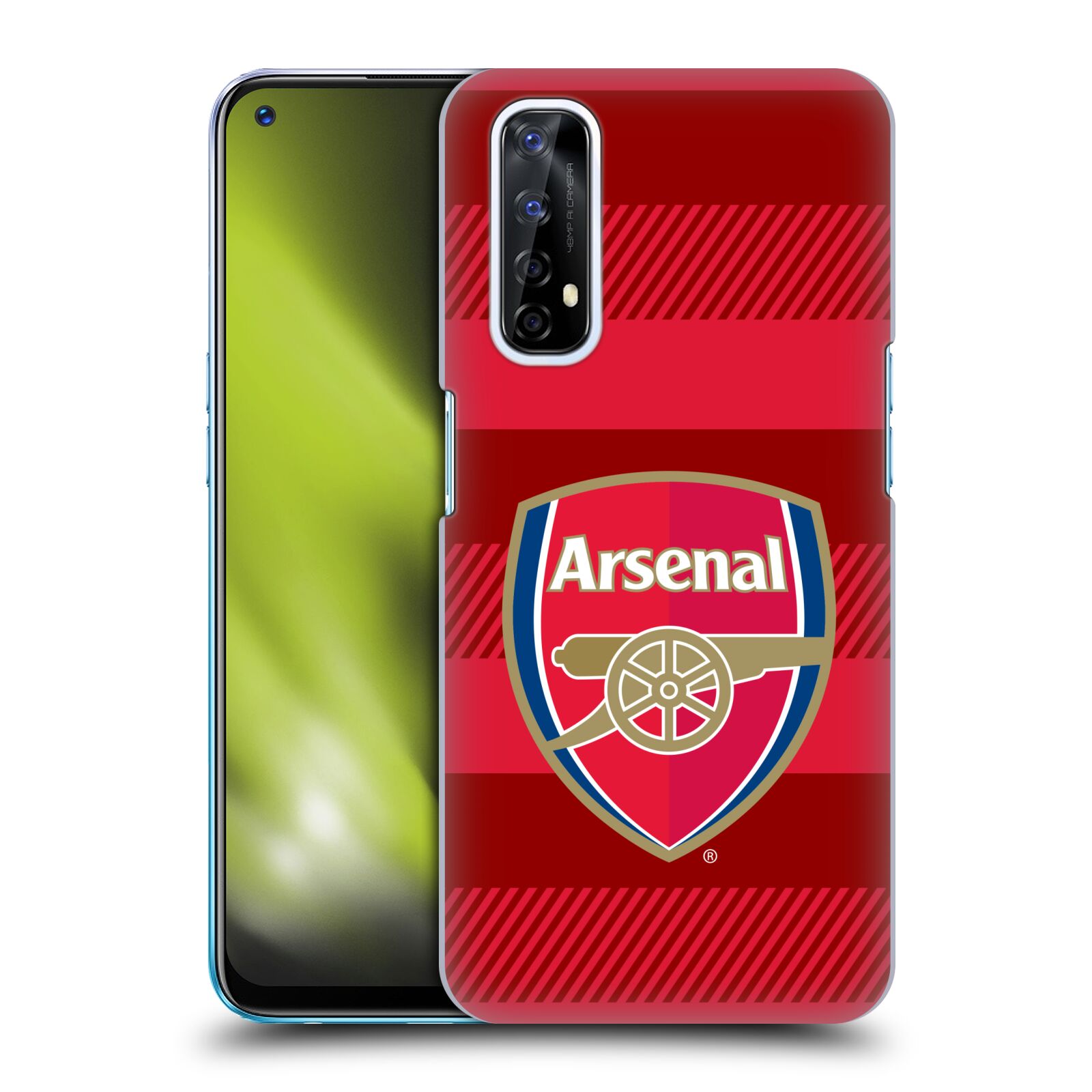 Plastové pouzdro na mobil Realme 7 - Head Case - Arsenal FC - Logo s pruhy