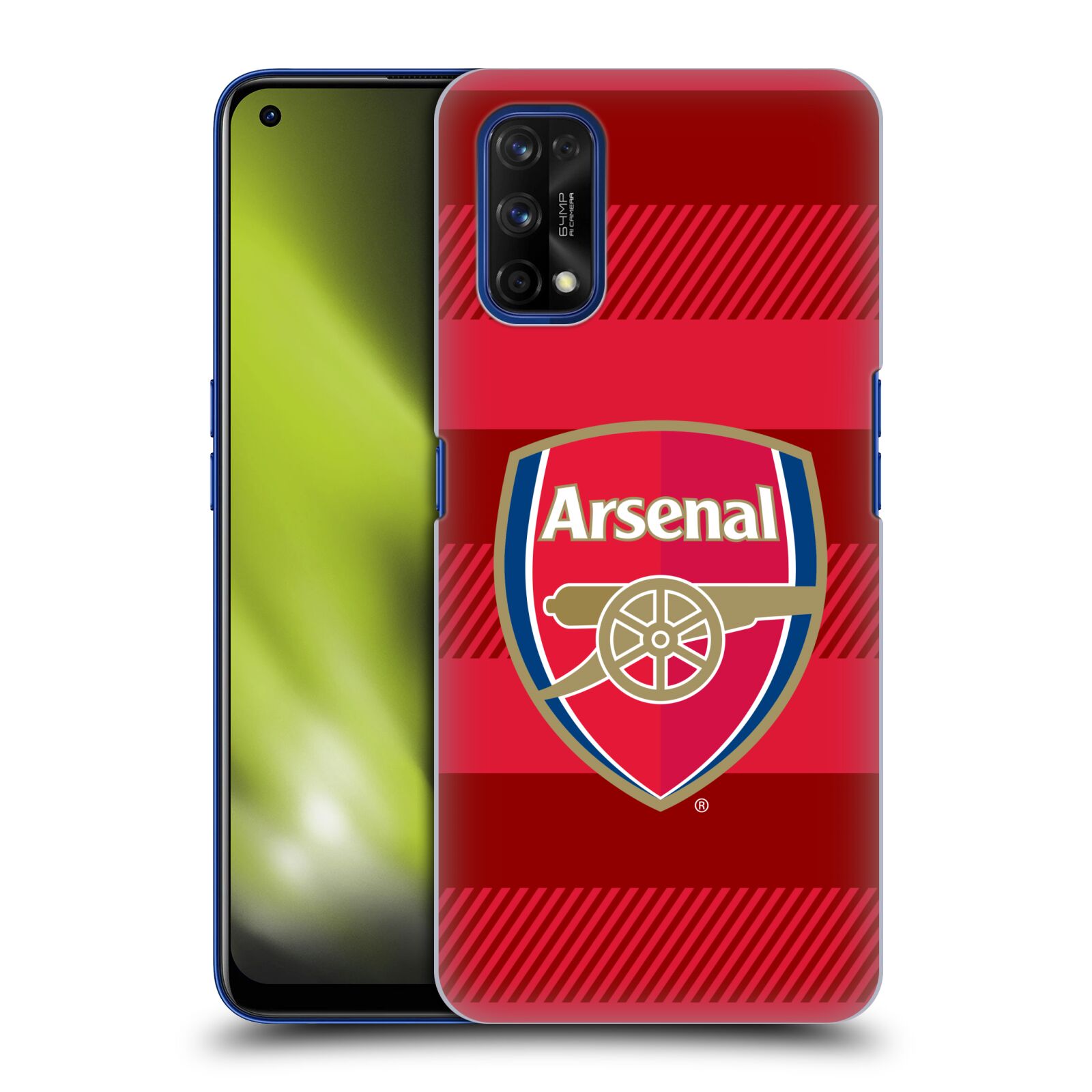 Plastové pouzdro na mobil Realme 7 Pro - Head Case - Arsenal FC - Logo s pruhy