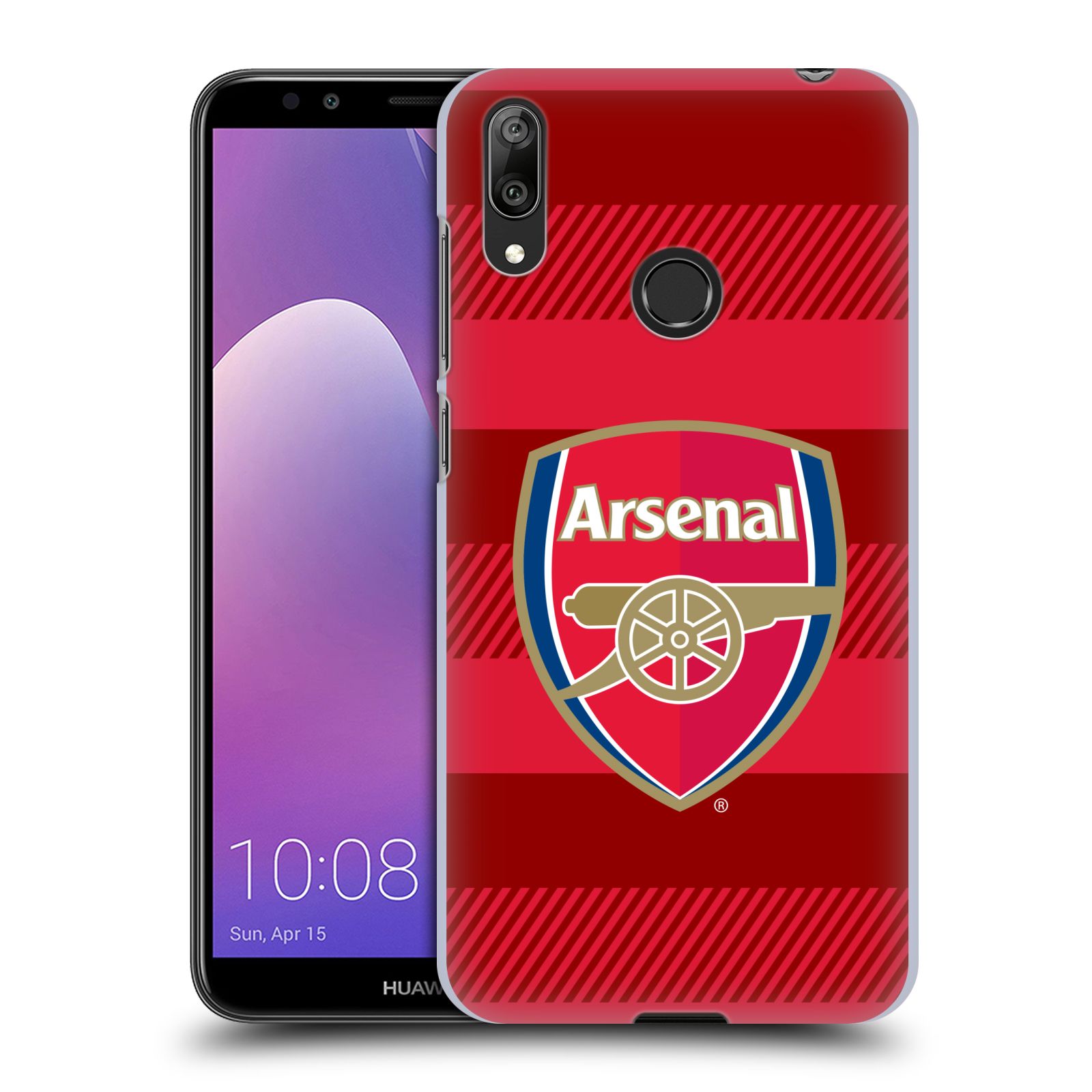 Plastové pouzdro na mobil Huawei Y7 (2019) - Head Case - Arsenal FC - Logo s pruhy