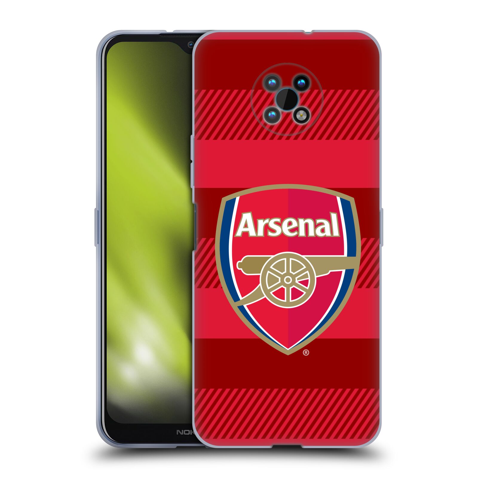Silikonové pouzdro na mobil Nokia G50 5G - Head Case - Arsenal FC - Logo s pruhy