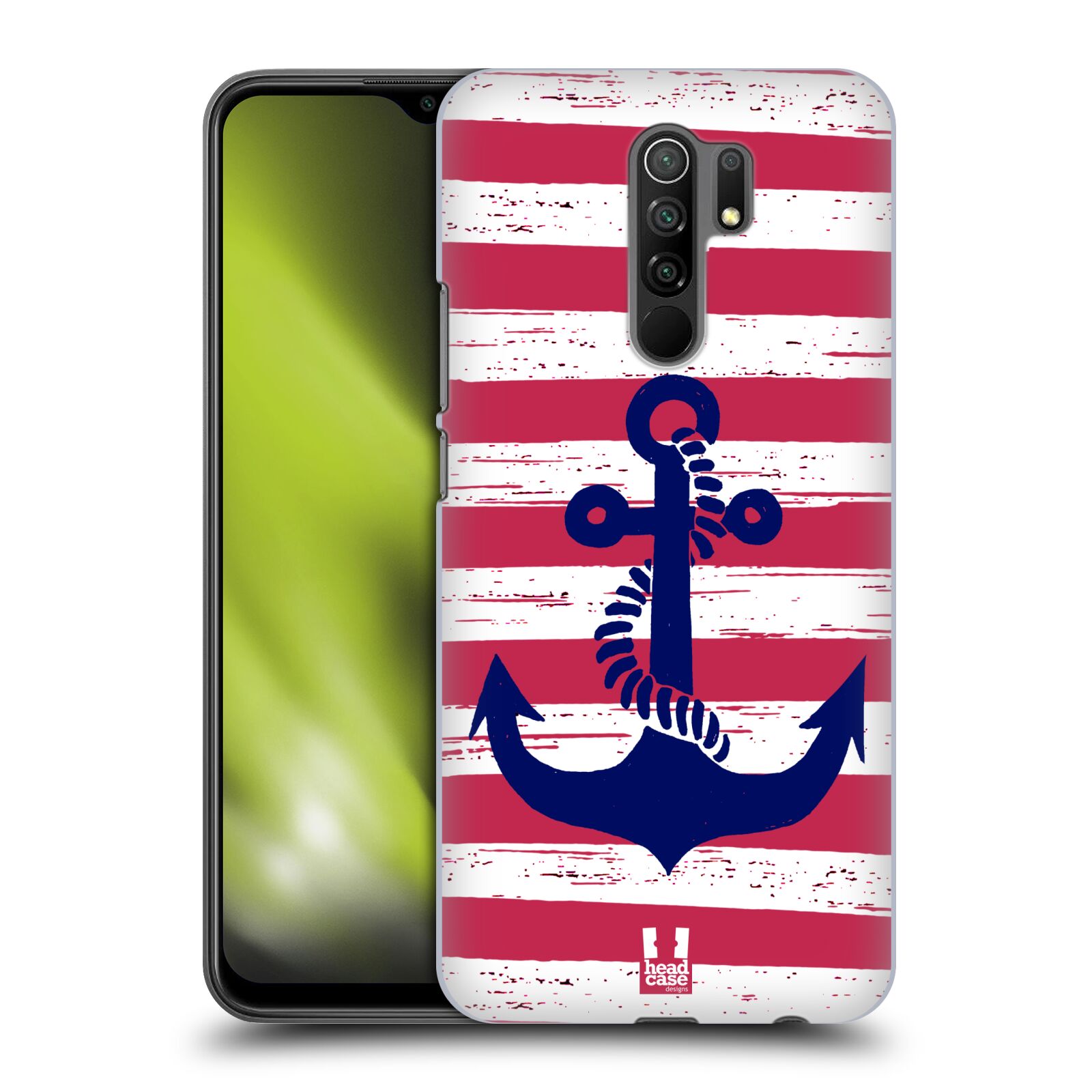Plastové pouzdro na mobil Xiaomi Redmi 9 - Head Case - KOTVA S PRUHY