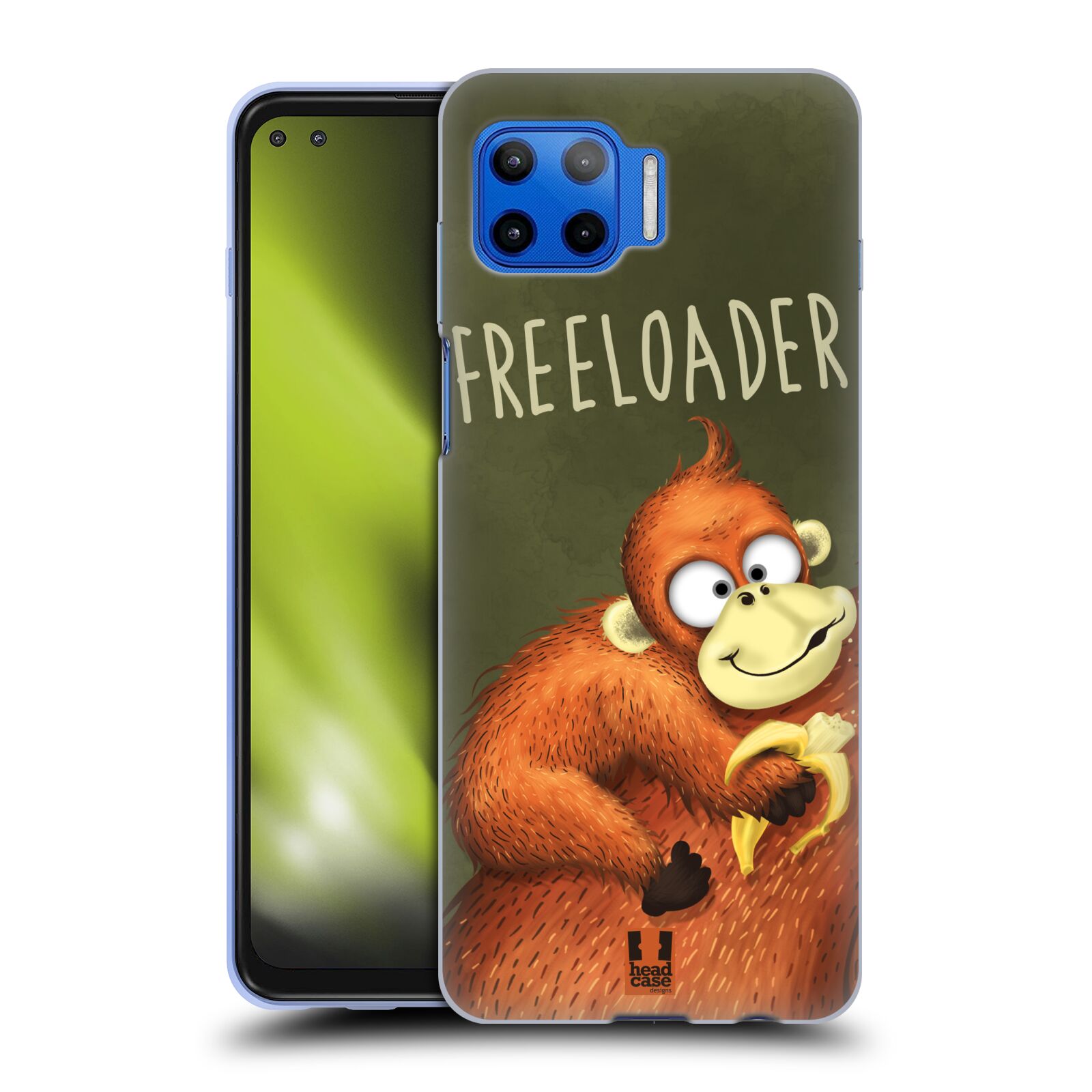 Silikonové pouzdro na mobil Motorola Moto G 5G Plus - Head Case - Opičák Freeloader
