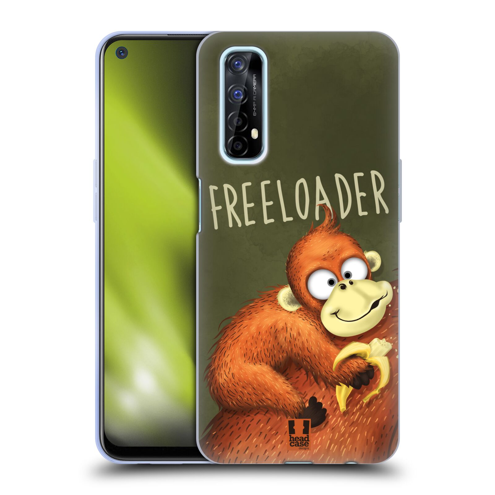 Silikonové pouzdro na mobil Realme 7 - Head Case - Opičák Freeloader