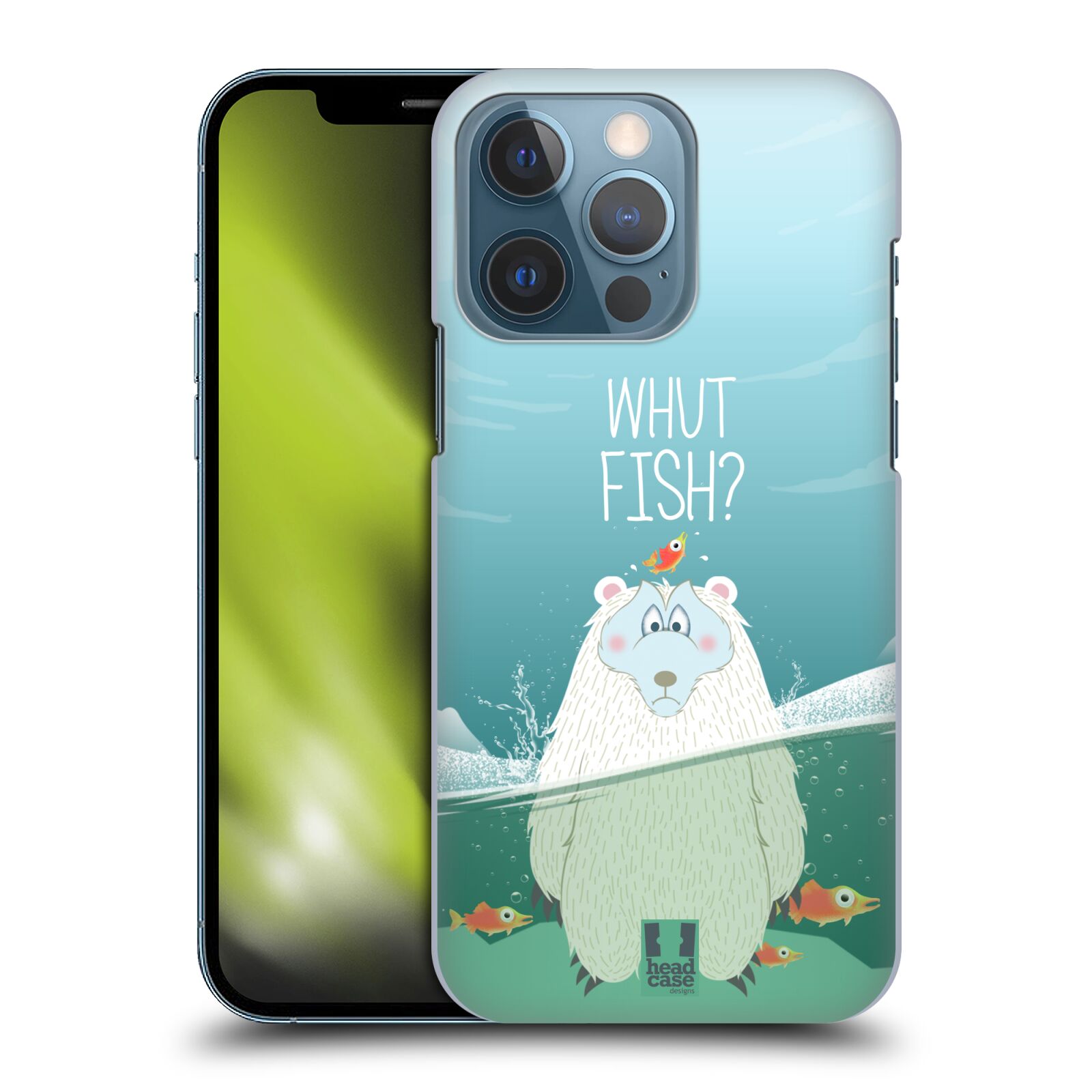 Plastové pouzdro na mobil Apple iPhone 13 Pro - Head Case - Medvěd Whut Fish?